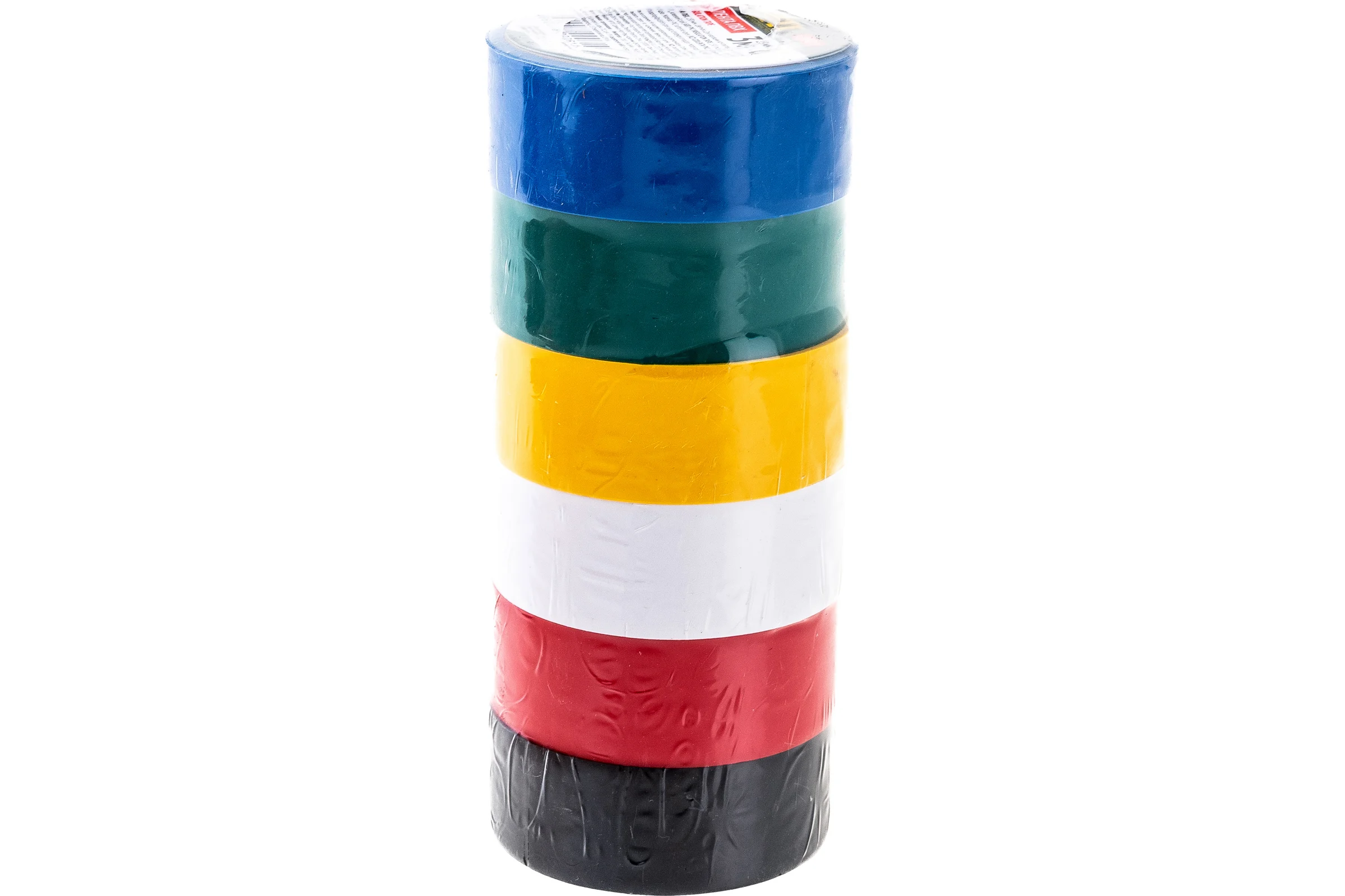 Изолента FIT IT PVC 19 мм х 0.13 мм х 3 м, 6 шт., цветная 11027