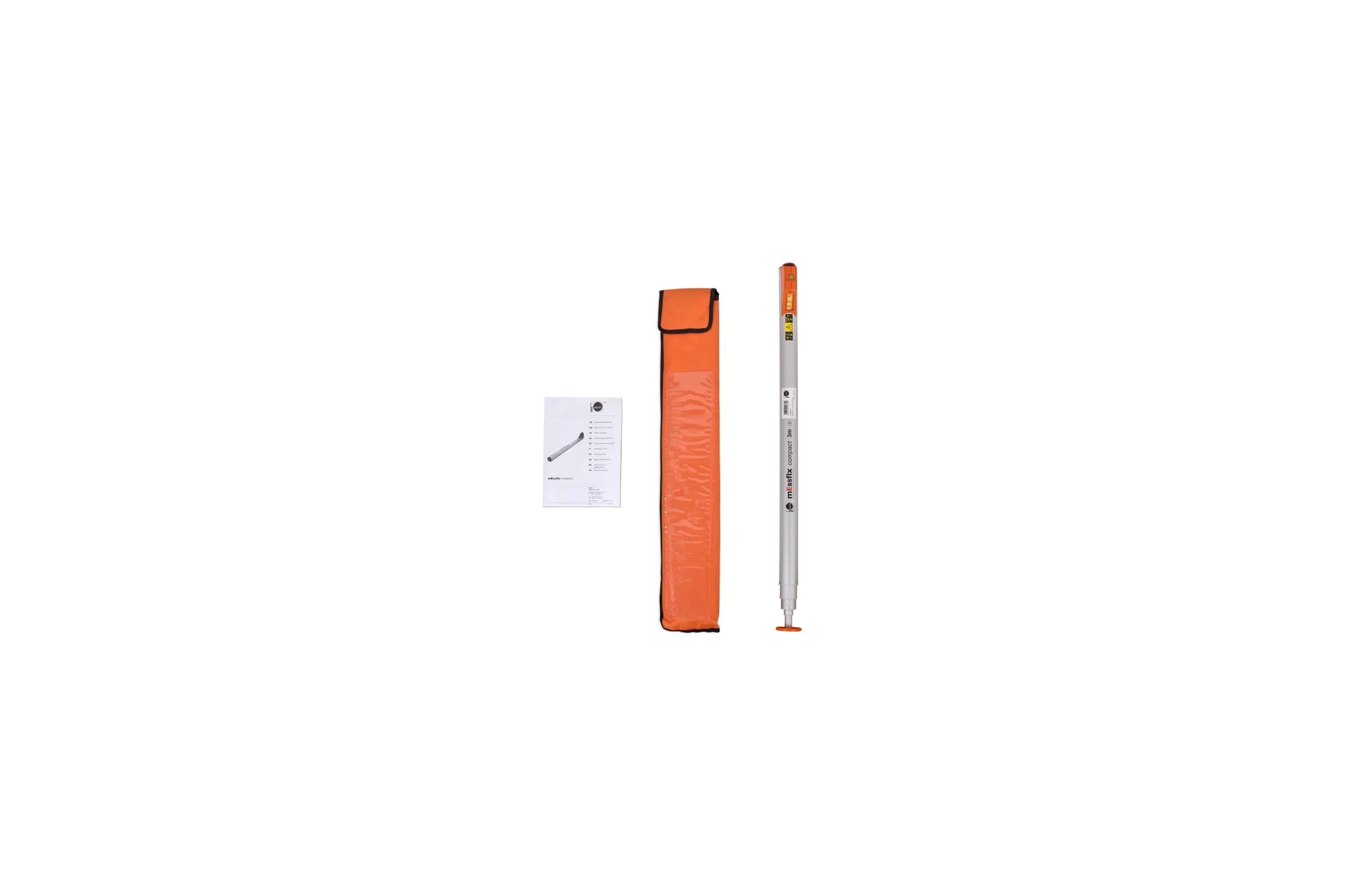 Рейка, веха, линейка измерительная телескопическая mEssfix compact 3 м NEDO F380211