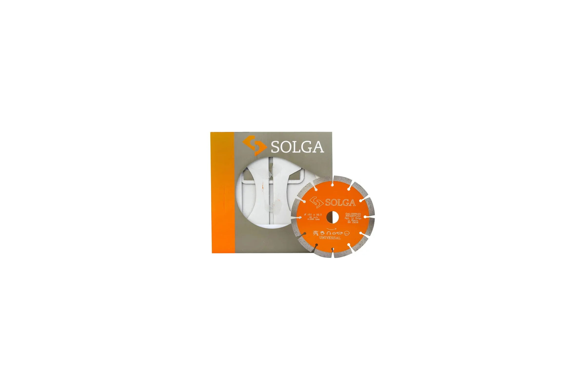 Диск алмазный сегментный Basic Universal по железобетону 150х22.23 мм Solga Diamant 128S6150
