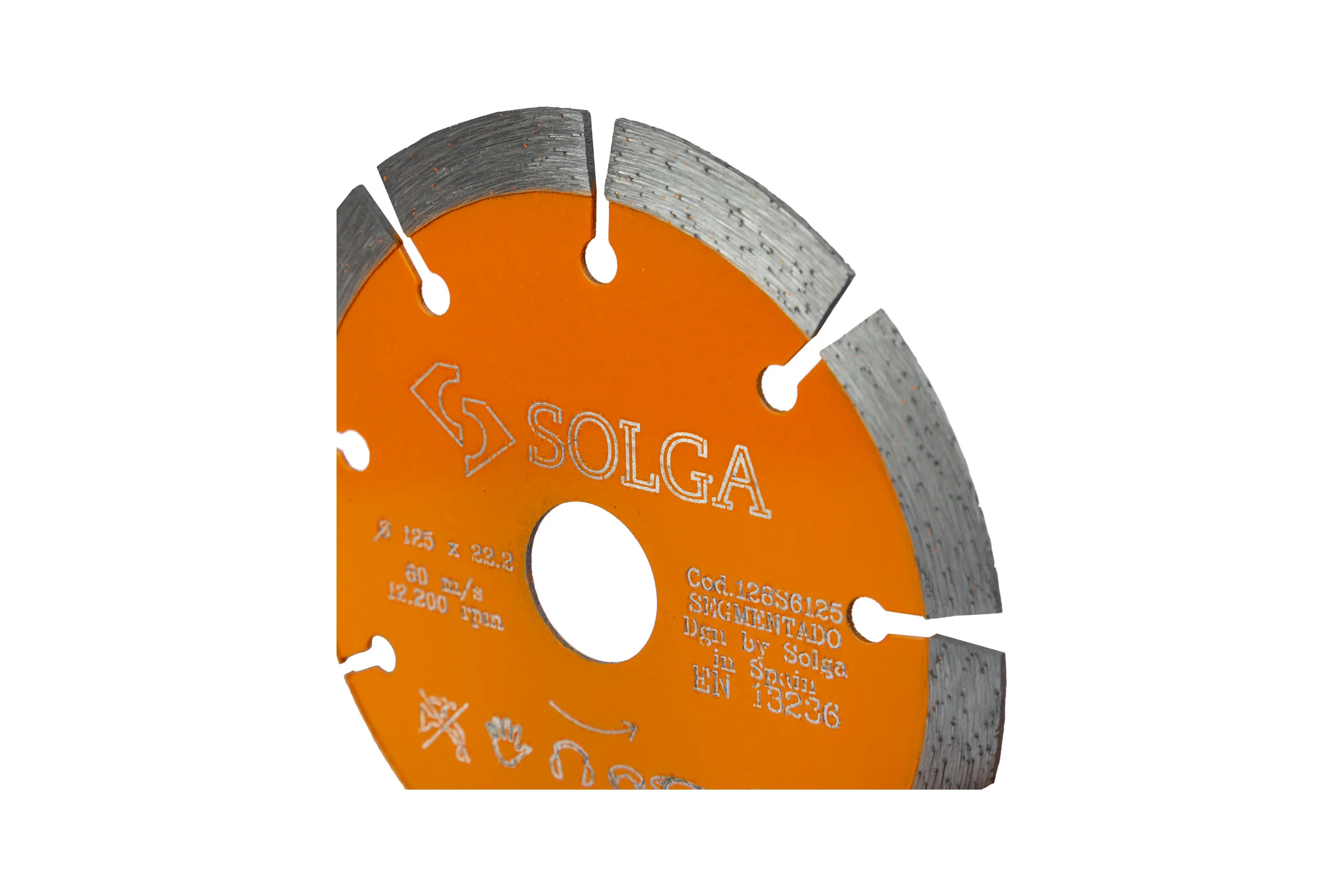 Диск алмазный сегментный Basic Universal по железобетону 125х22.23 мм Solga Diamant 128S6125