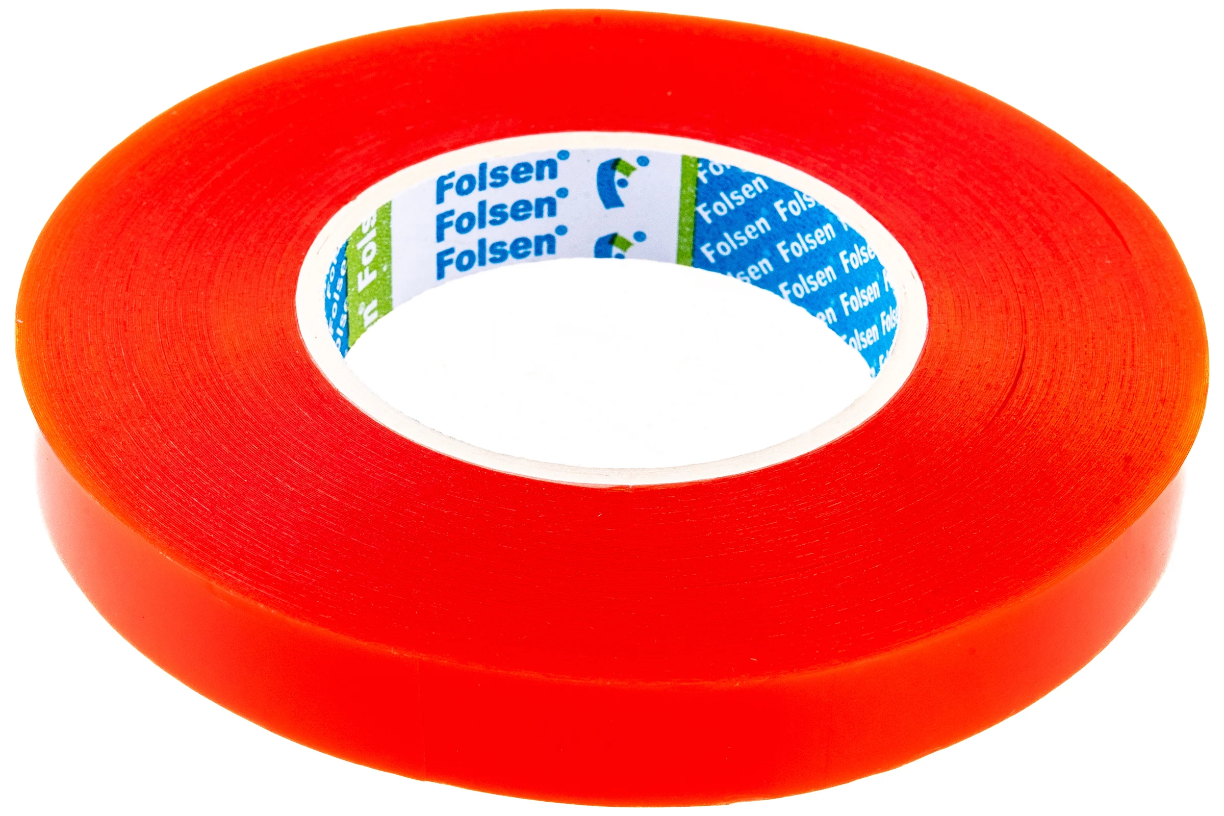 Двусторонняя РЕТ лента FOLSEN 19мм x 50м, прозрачная 035405019