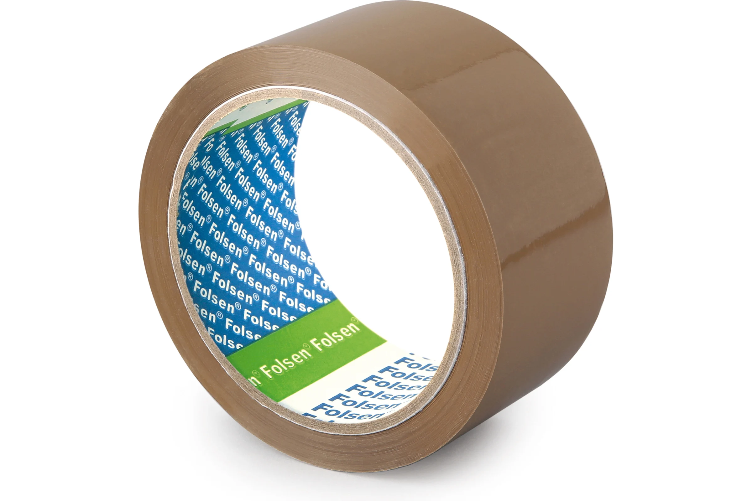 Упаковочная лента FOLSEN 48мм x 66м, коричневая, Solvent, PP 45мк 0411848