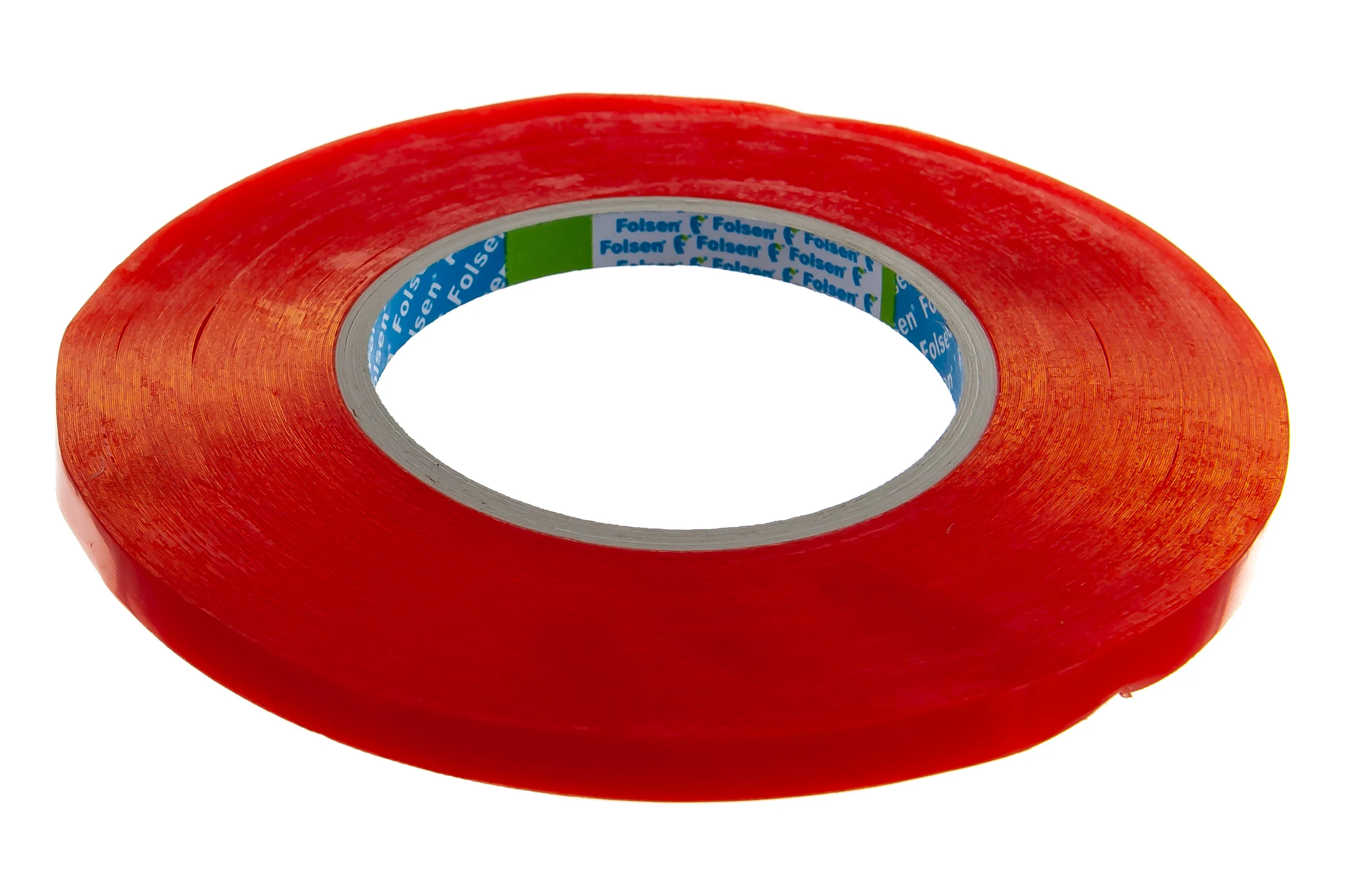 Двусторонняя РЕТ лента FOLSEN 9мм x 50м, прозрачная 035405009