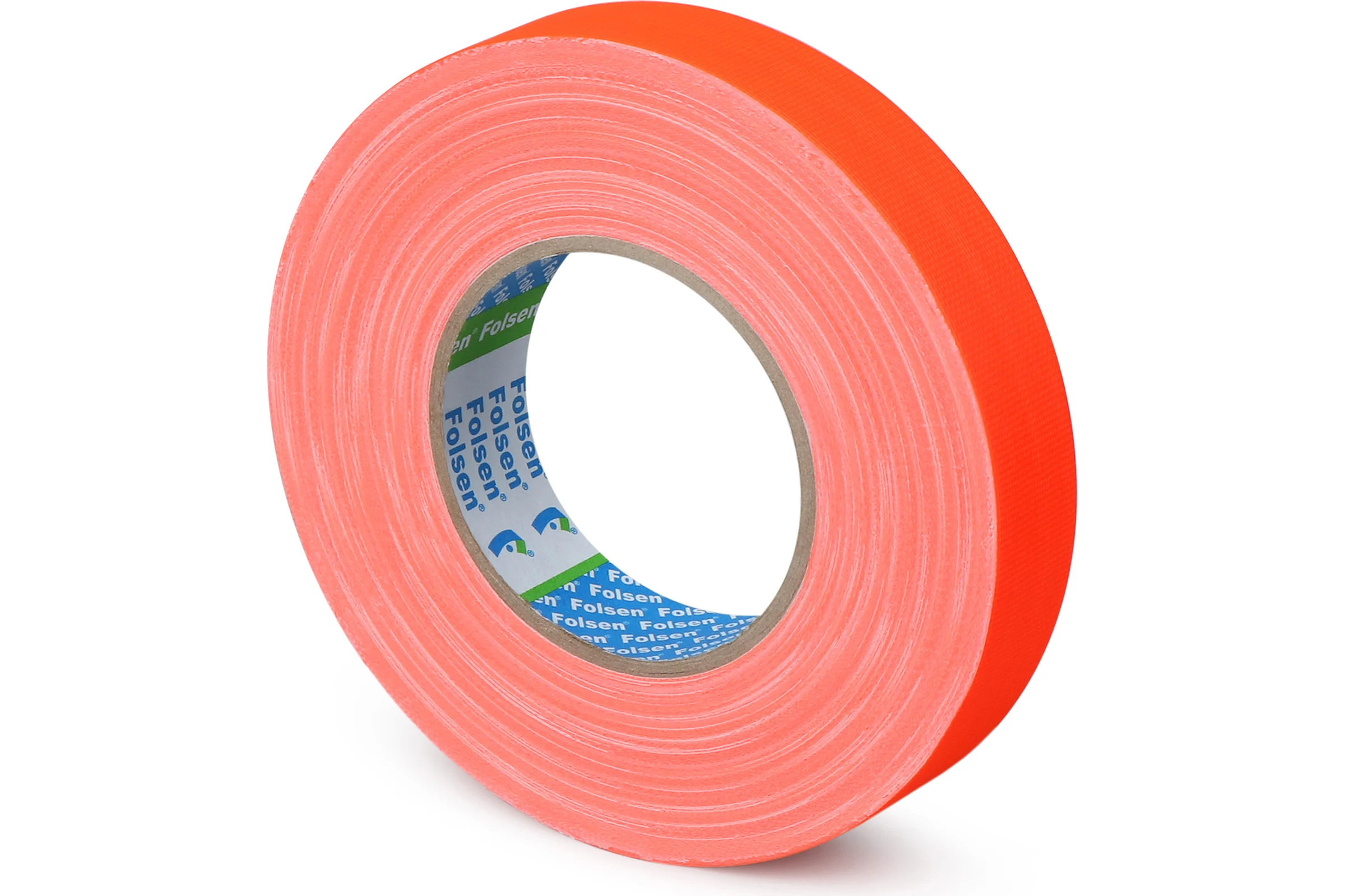 Тканевая лента FOLSEN влагостойкая, флюоресцентная, 25мм х 50м, оранжевая 054002550