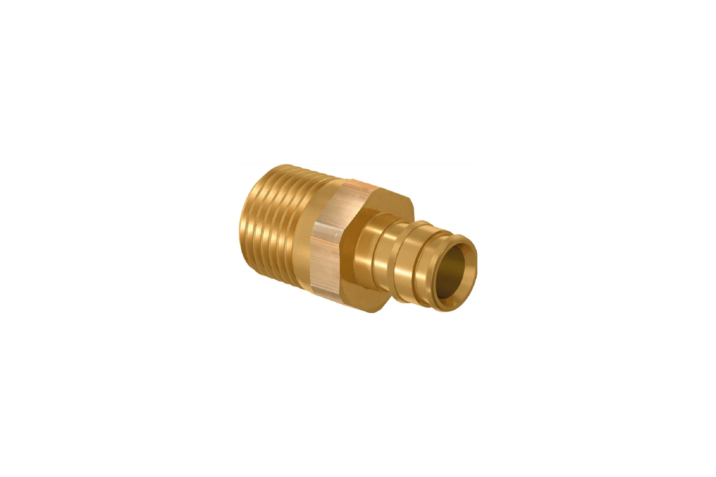 Штуцер Usystems с наружной резьбой латунный для труб pe-xa 20-r3/4"нр, тип 1 1135754