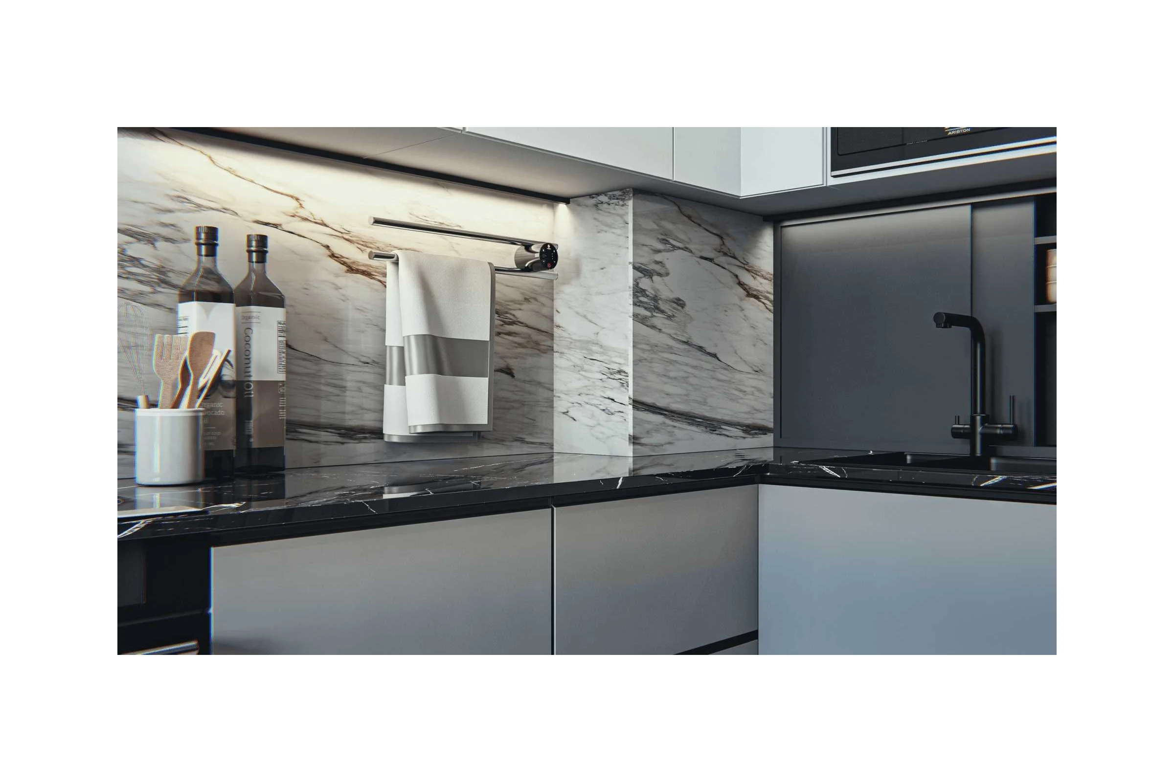 Электро полка Terminus Smart dry п2 круг 500x90 4670078537737