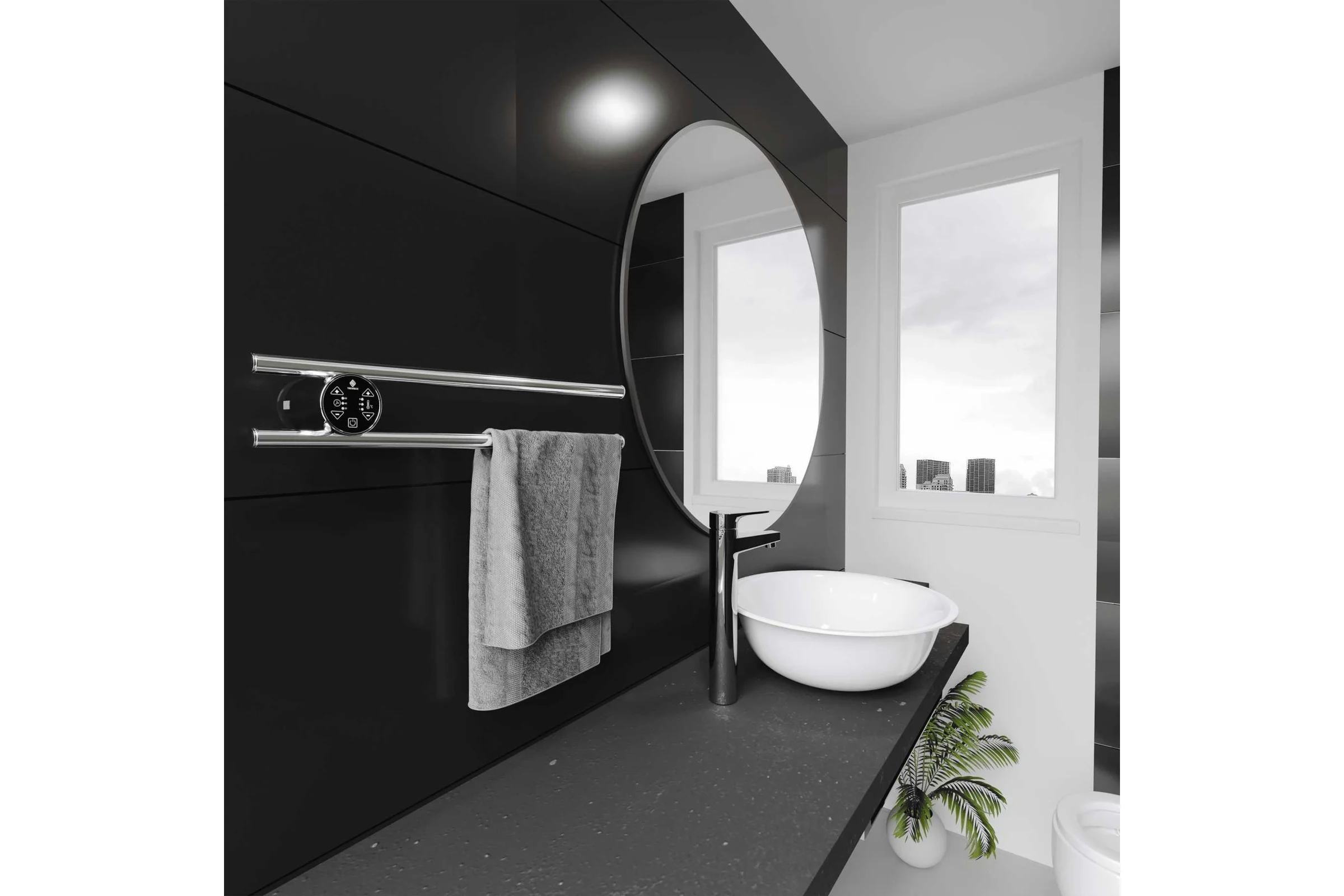 Электро полка Terminus Smart dry п2 круг 500x90 4670078537737