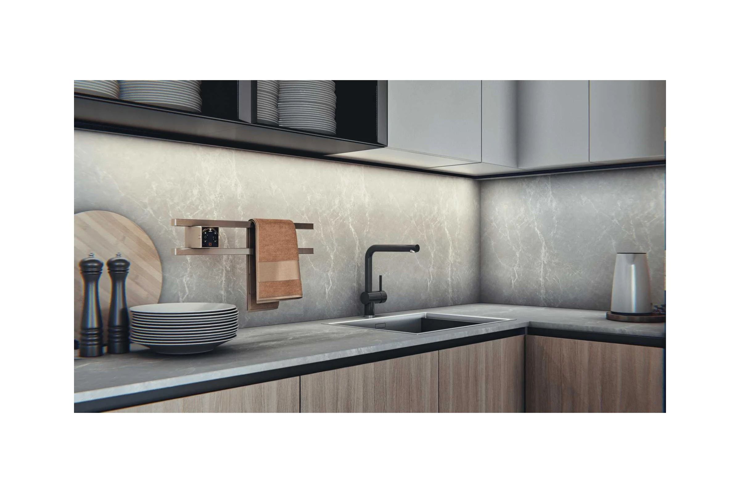 Электро полка Terminus Smart dry п2 проф 500x90 4670078538758