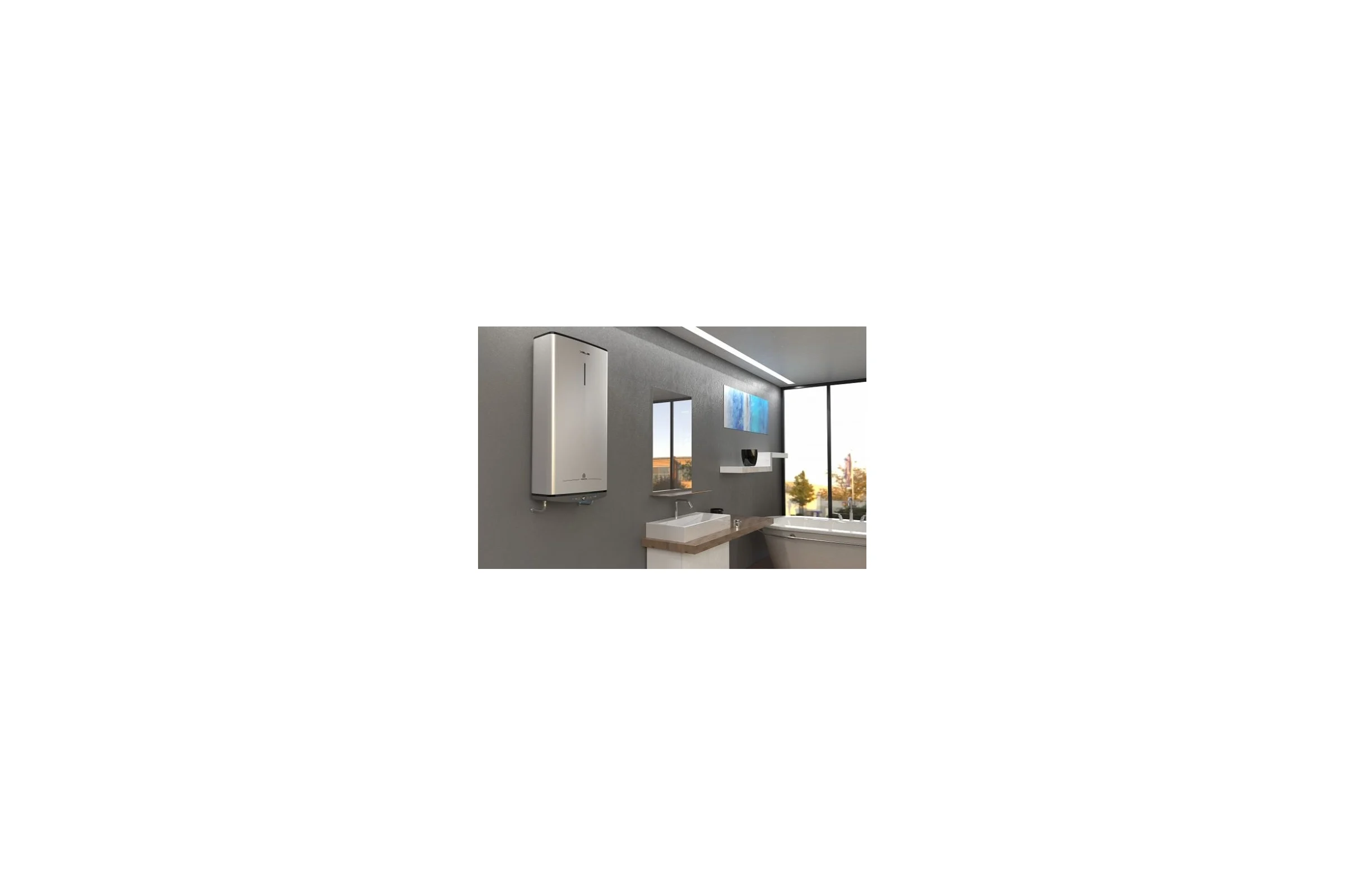 Настенный накопительный электрический водонагреватель ARISTON ABSE VLS PRO INOX PW 80 3700679