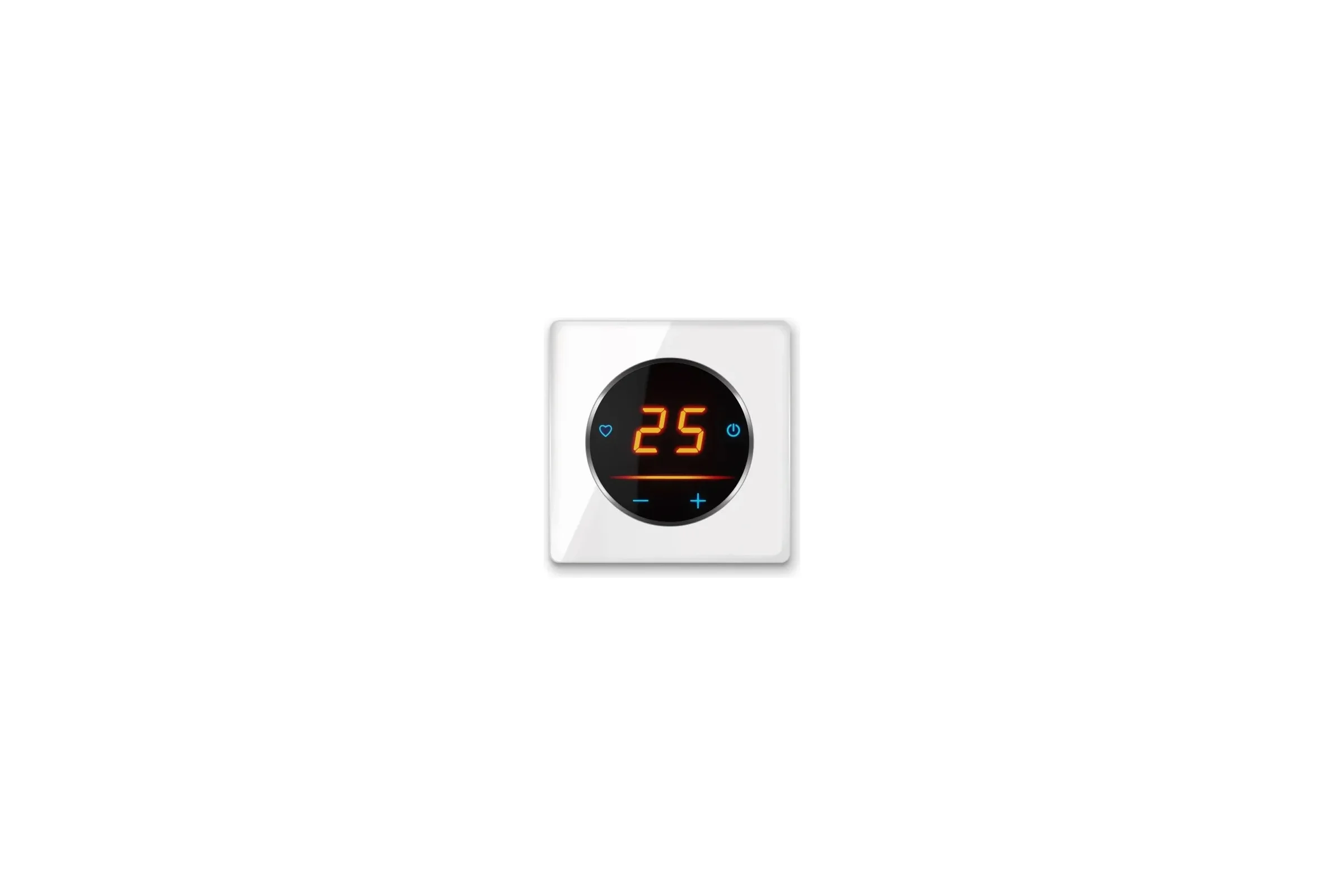 Терморегулятор OneKeyElectro c WiFi ОКЕ-25+рамка стеклянная, белый 2288999