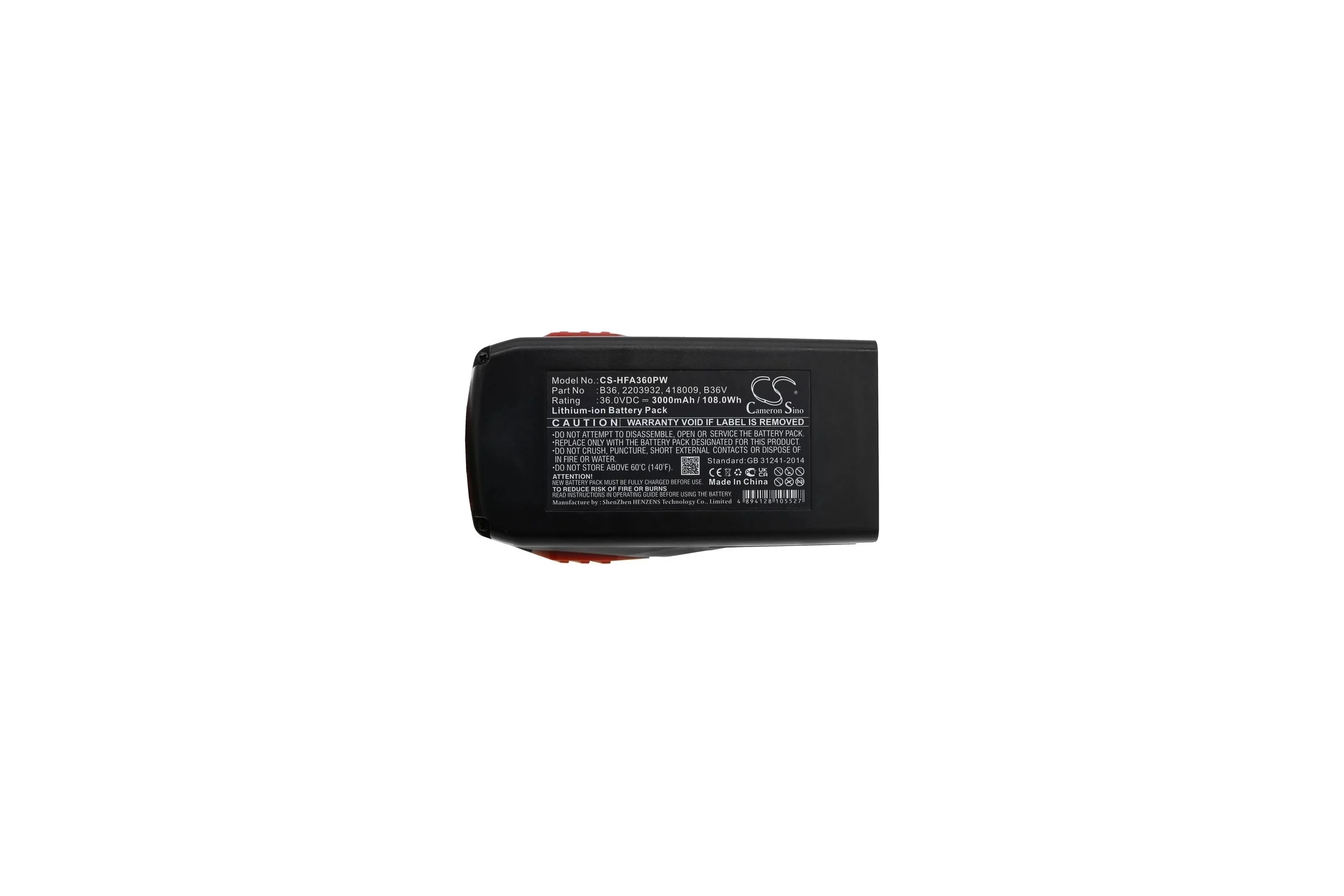 Аккумулятор CS-HFA360PW для HILTI TE6-A36, p/n: B36, 3Ah 36V/ Cameron Sino P102.00121