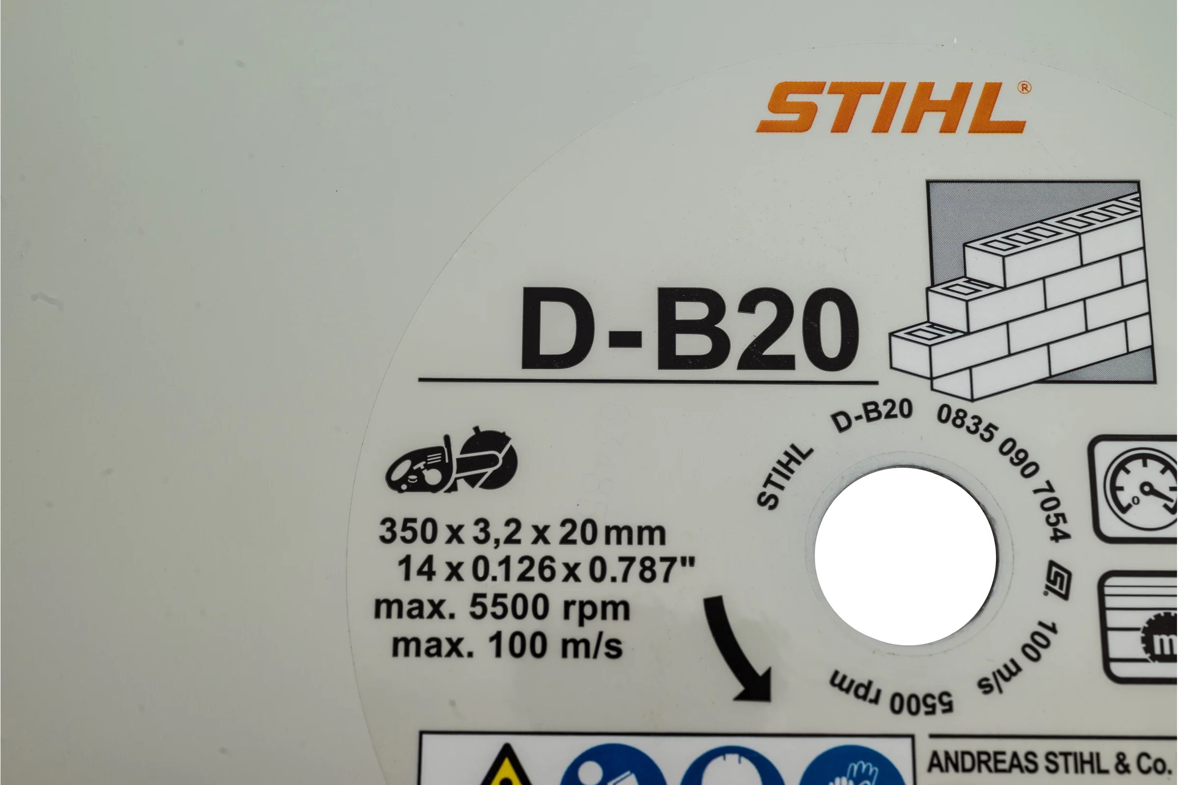 Алмазный отрезной круг D-B20 Ø 350 мм/14" Stihl 0835-090-7054