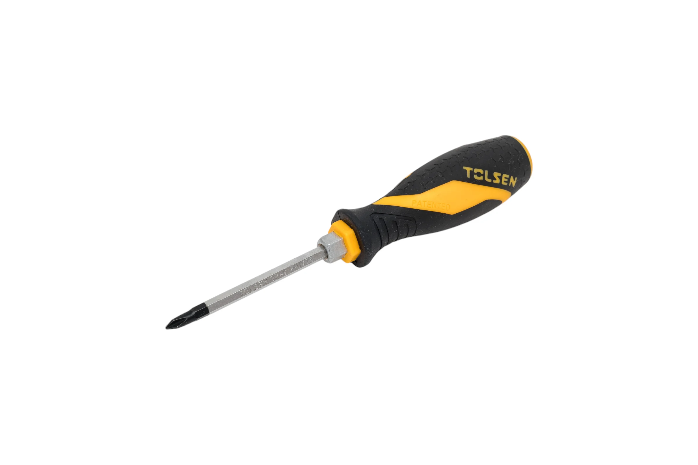 Крестовая отвертка TOLSEN GRIPro Phillips №1, 75 мм, силовая 20121