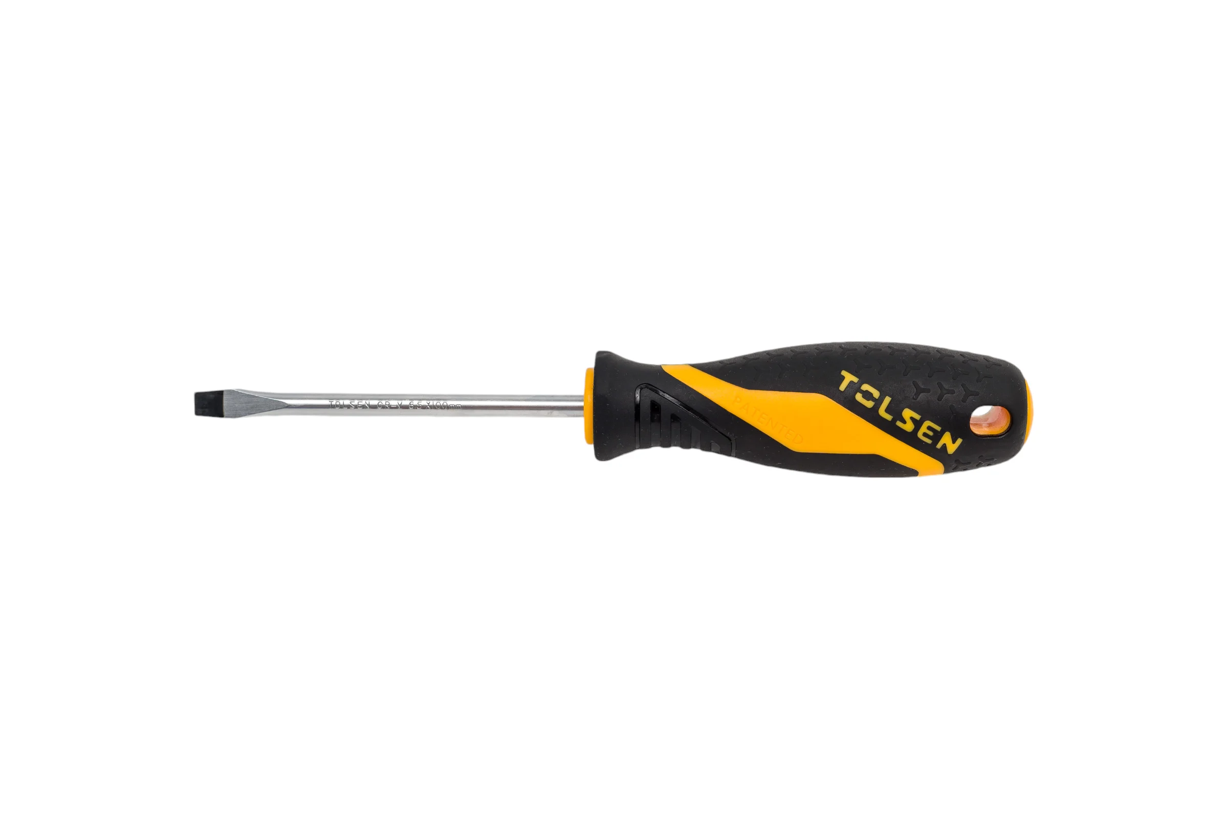 Шлицевая отвертка TOLSEN GRIPro Slotted 6.5 мм, 100 мм 20144