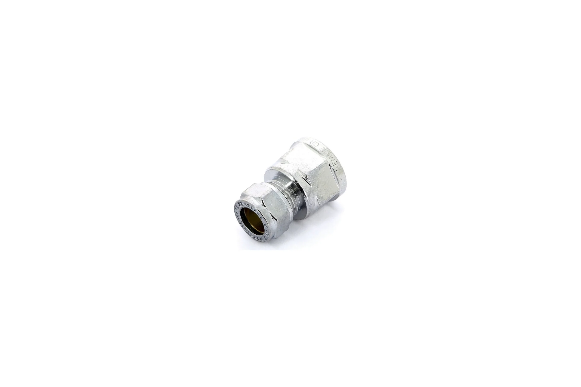 Прямое соединение Tiemme 22x1" В обжим хром 1130217/1102C002206CZ