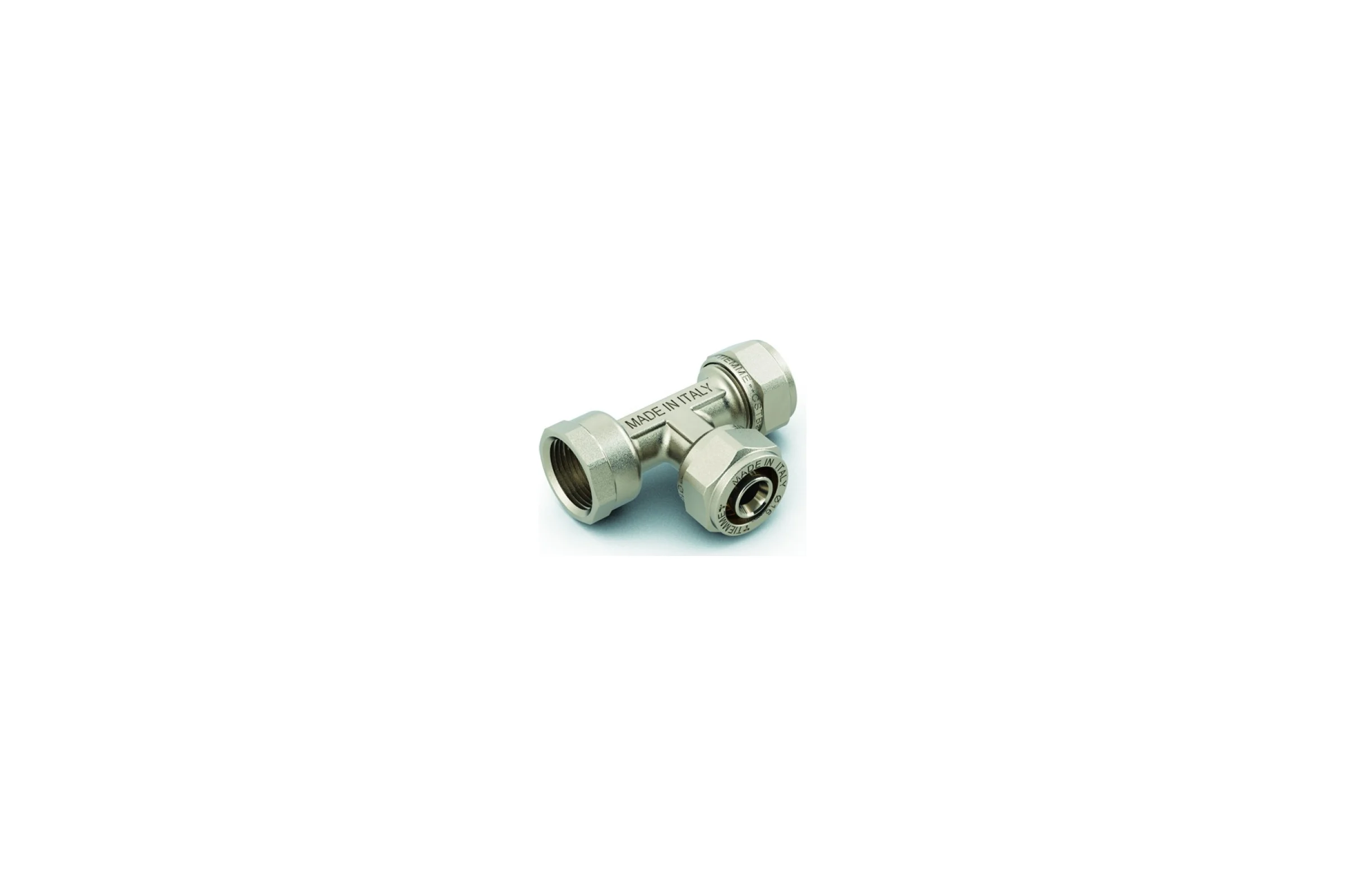 Тройник Tiemme 16x16x1/2"В (обжим) 1600192