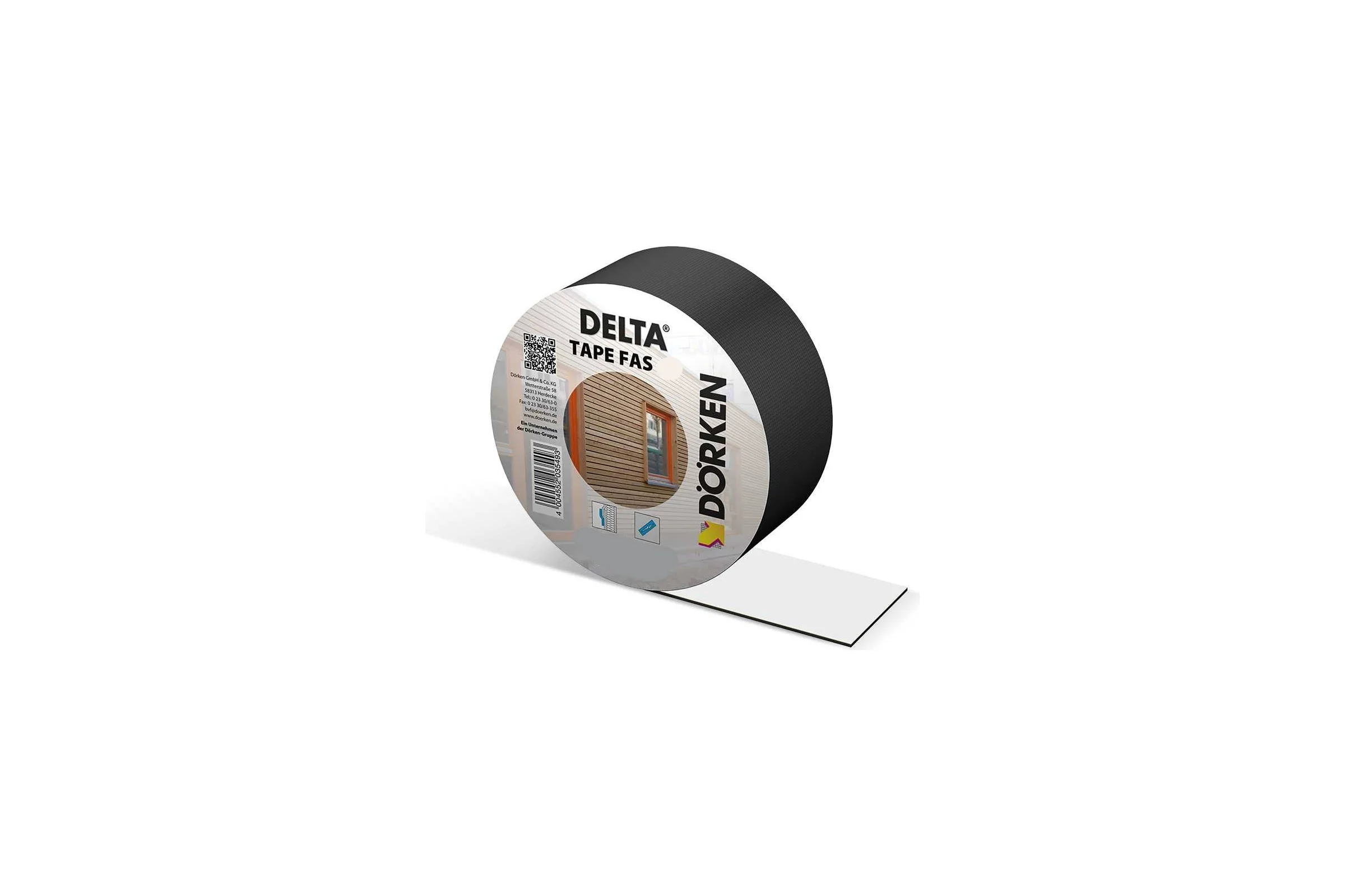 Односторонняя клеящая лента Delta tape fas 100 черного цвета для фасадных пленок 2203551