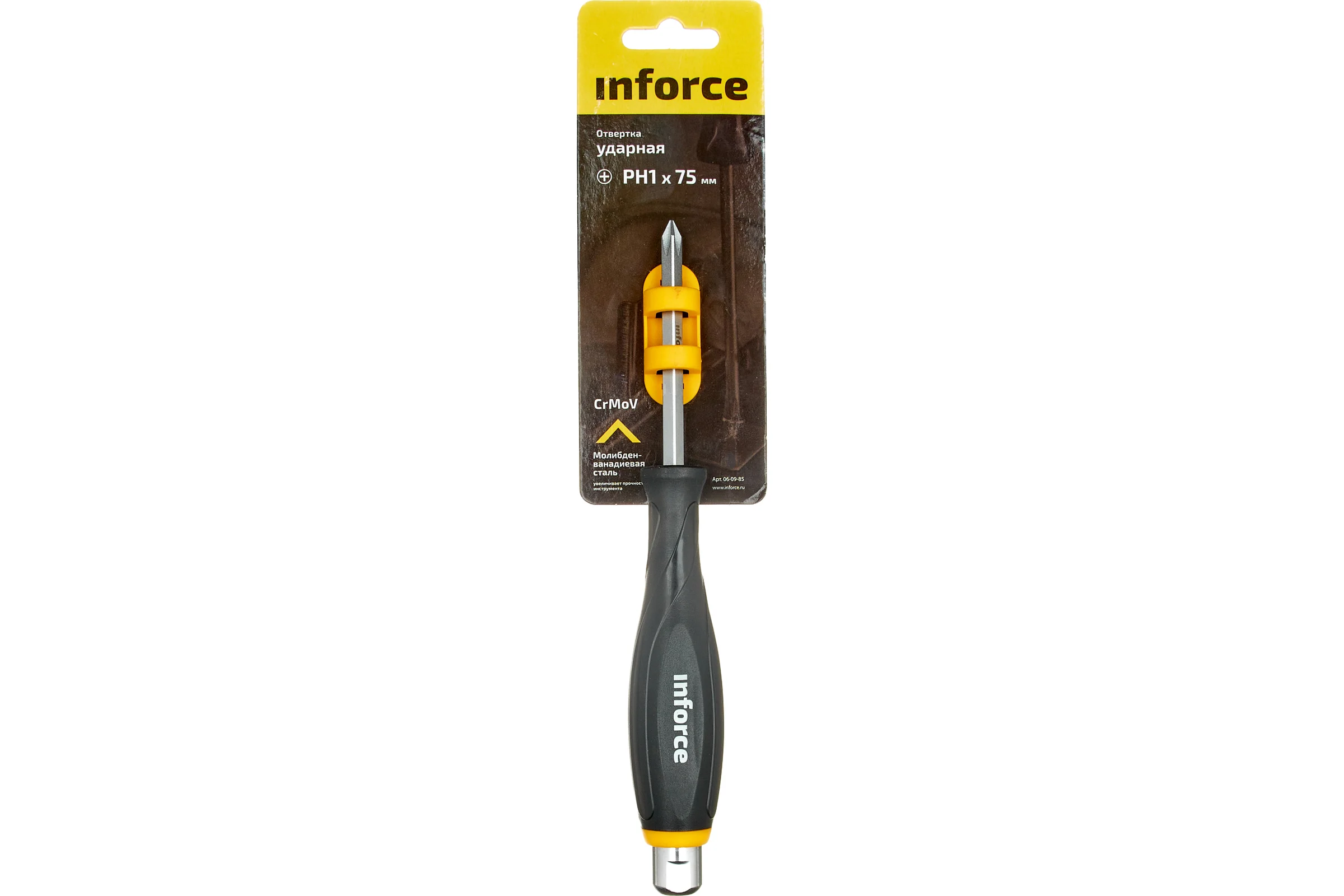 Ударная отвертка PH1х75мм Inforce 06-09-85
