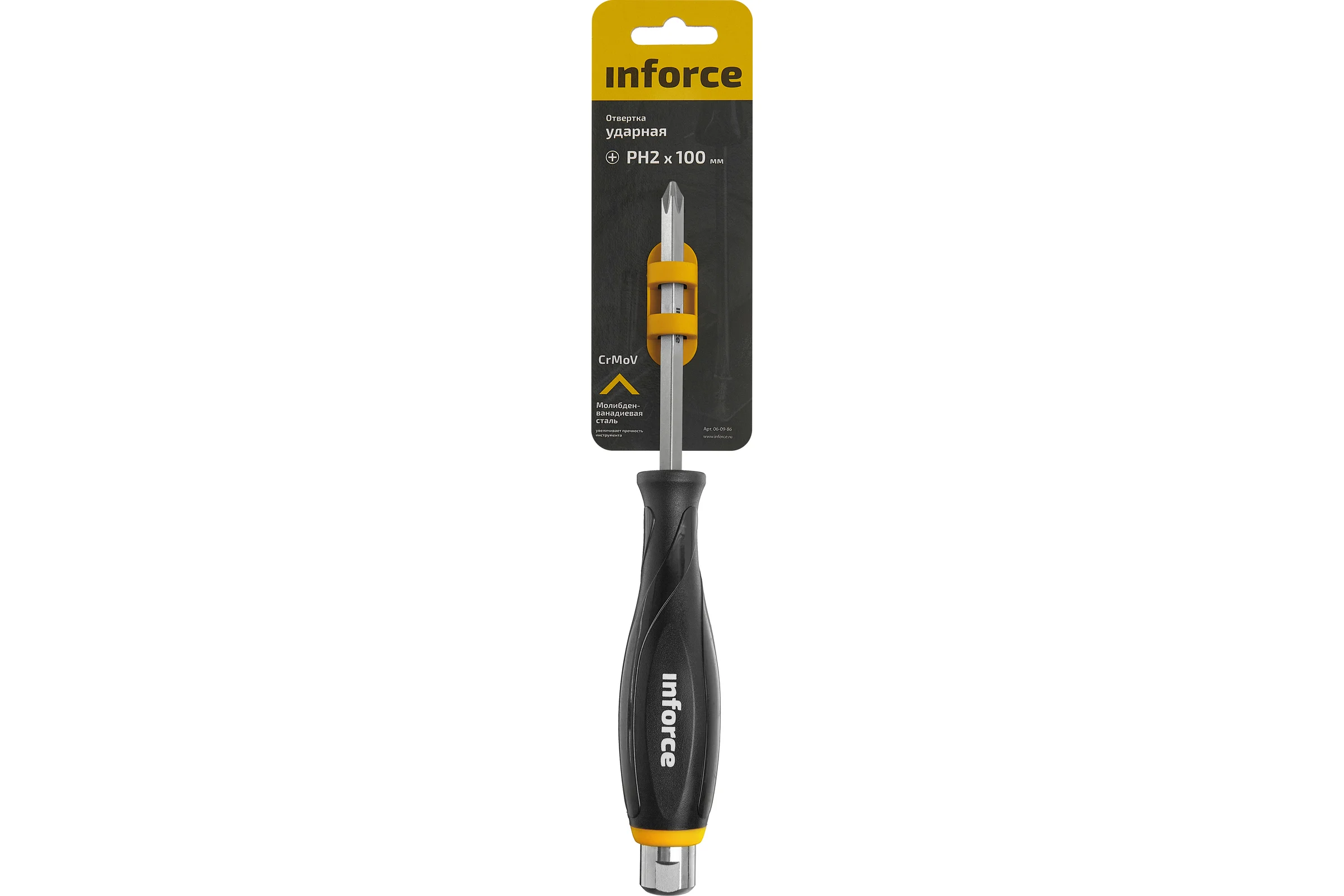 Ударная отвертка PH2х100мм Inforce 06-09-86
