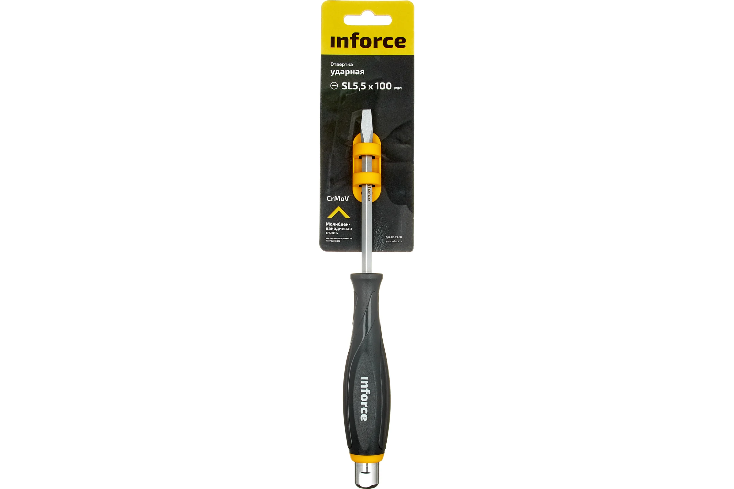 Ударная отвертка SL5,5х100мм Inforce 06-09-88