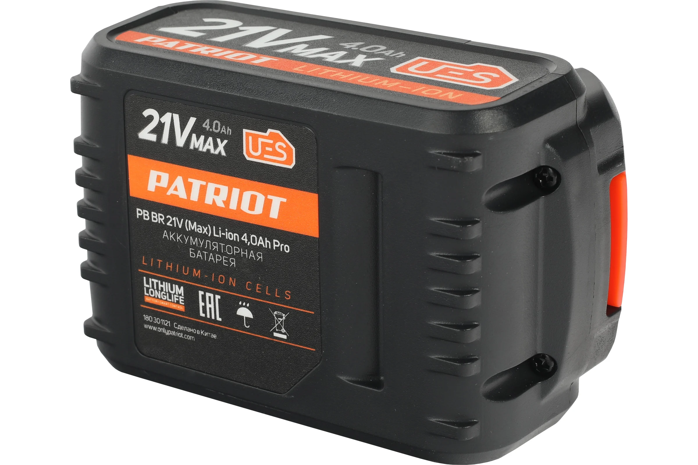 Аккумулятор BR 21VMax Pro UES (21 В; 4 А*ч; Li-ion) PATRIOT 180301121