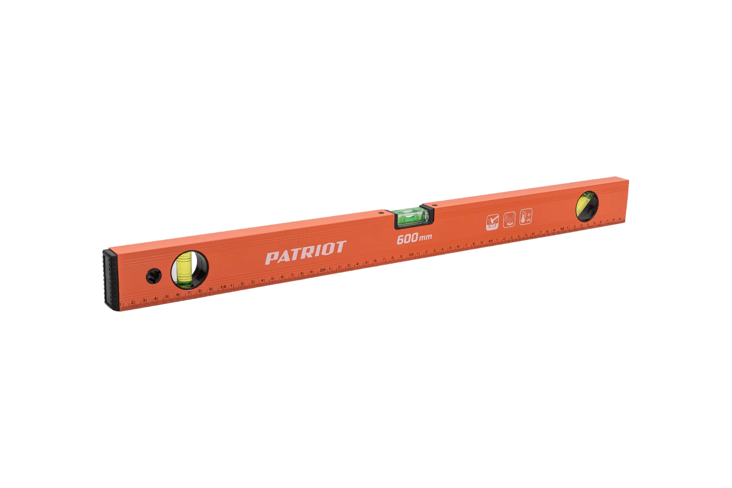 Алюминиевый фрезерованный уровень 600мм PATRIOT LCP-600 350005506