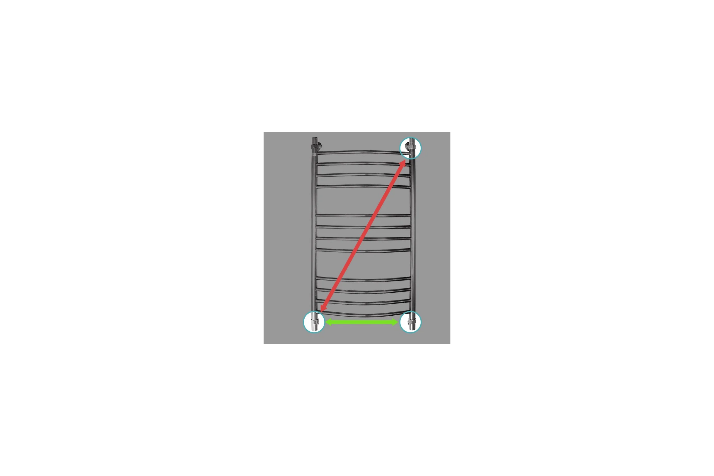 Полотенцесушитель ENERGY Prestige 1000х500 00000015313