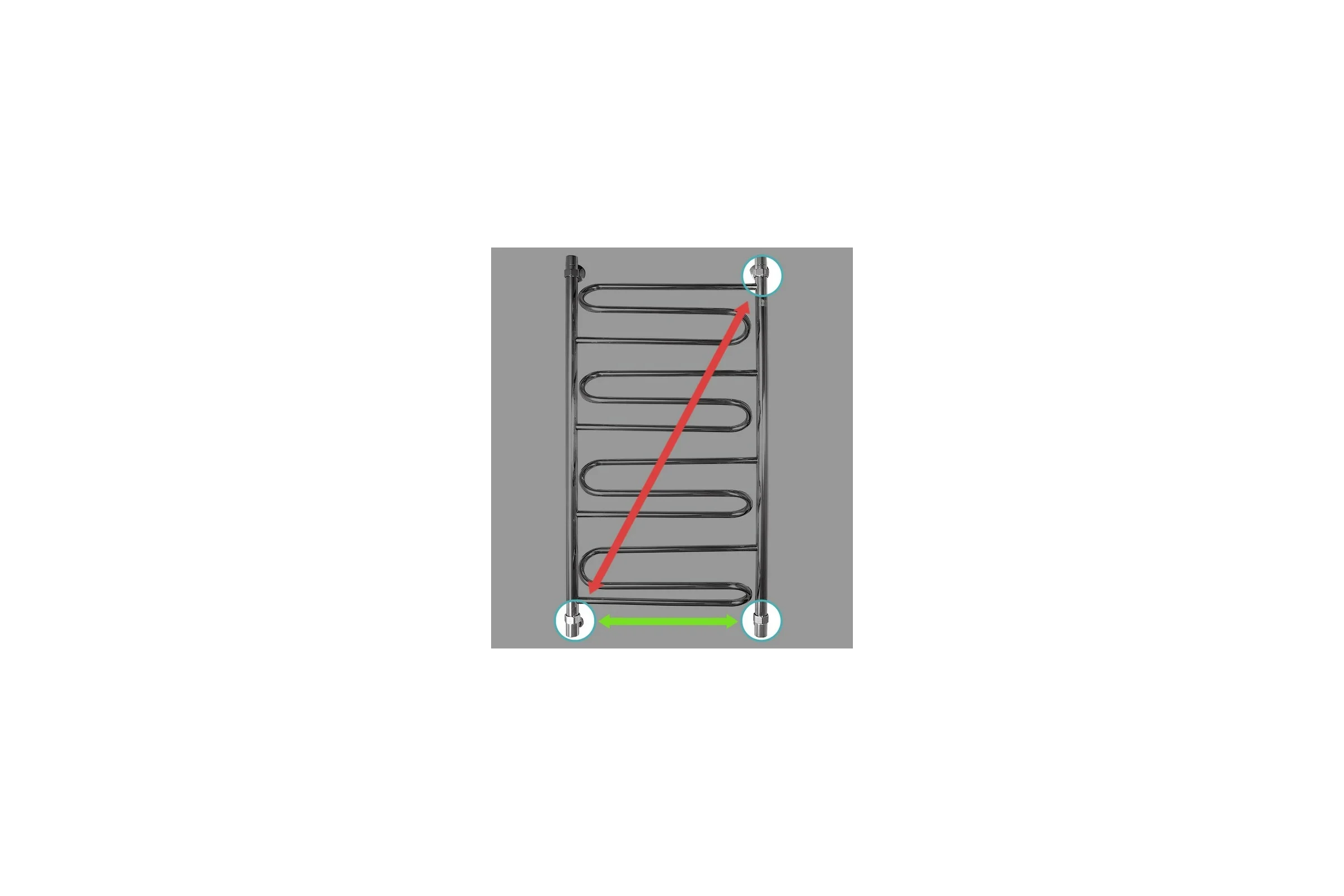 Полотенцесушитель ENERGY Sonata 1000х500 00000015324