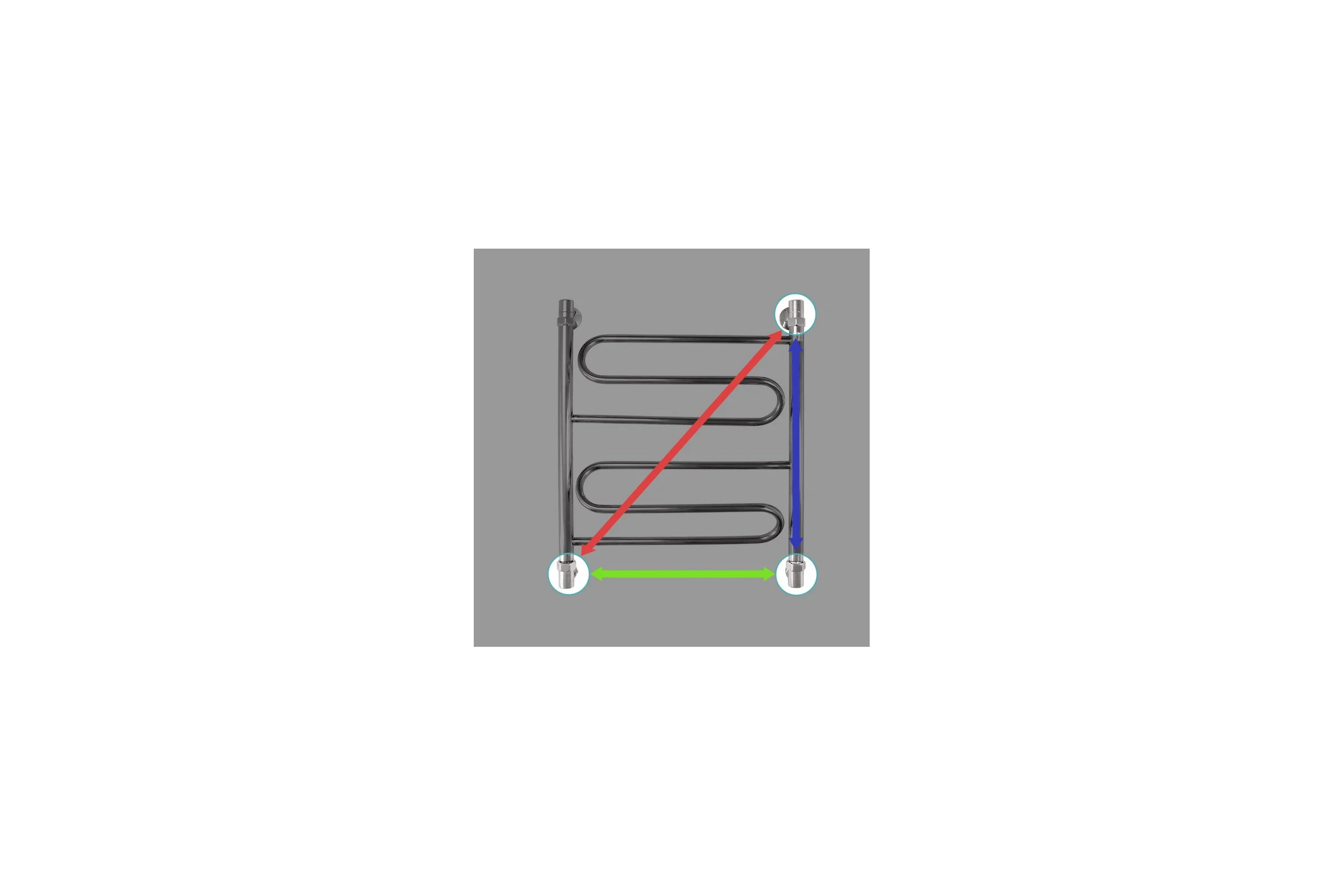 Полотенцесушитель ENERGY Sonata 600х500 00000015322