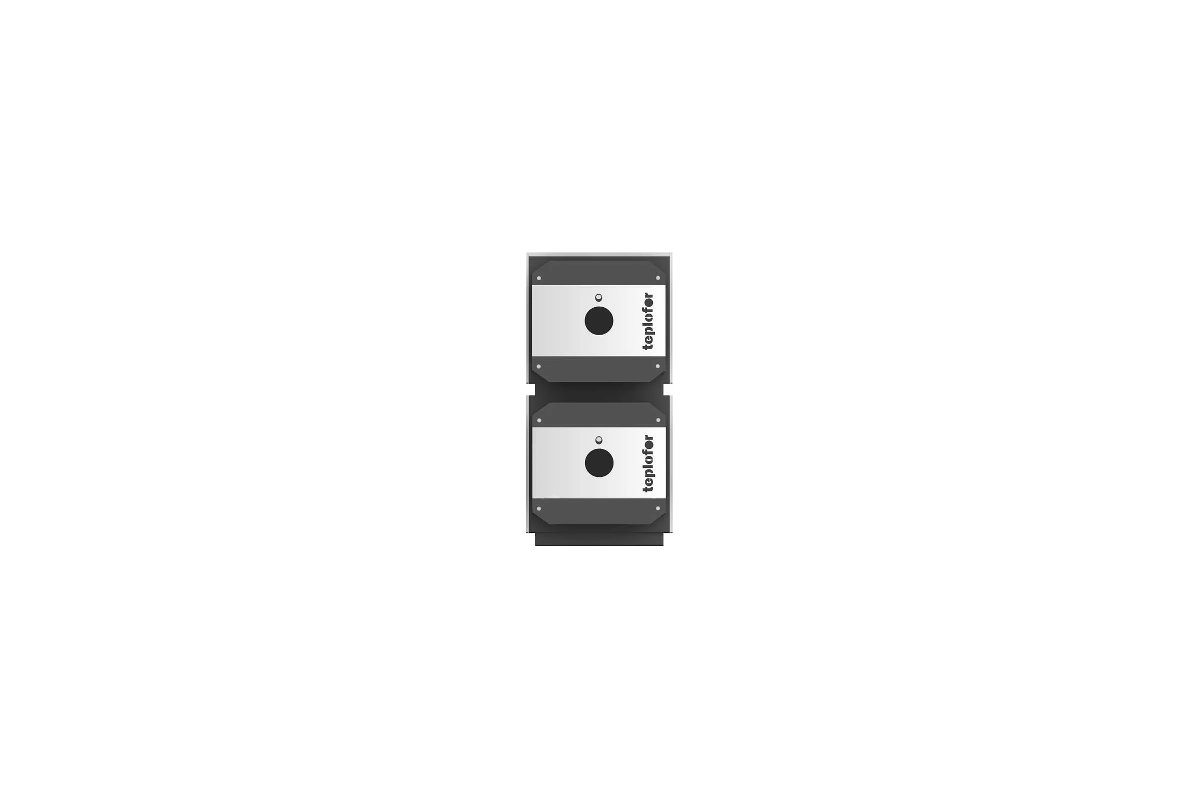 Сдвоенный вертикальный котел Teplofor Duplex Easy VV2-D 800 (800 кВт, давление 6 бар) 8880064