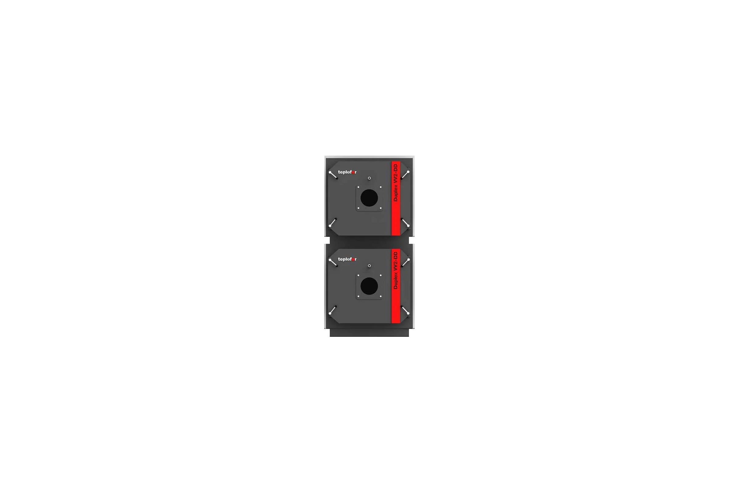 Сдвоенный вертикальный котел Teplofor Duplex VV2-D 1000 (1000 кВт, давление 6 бар) 8880080