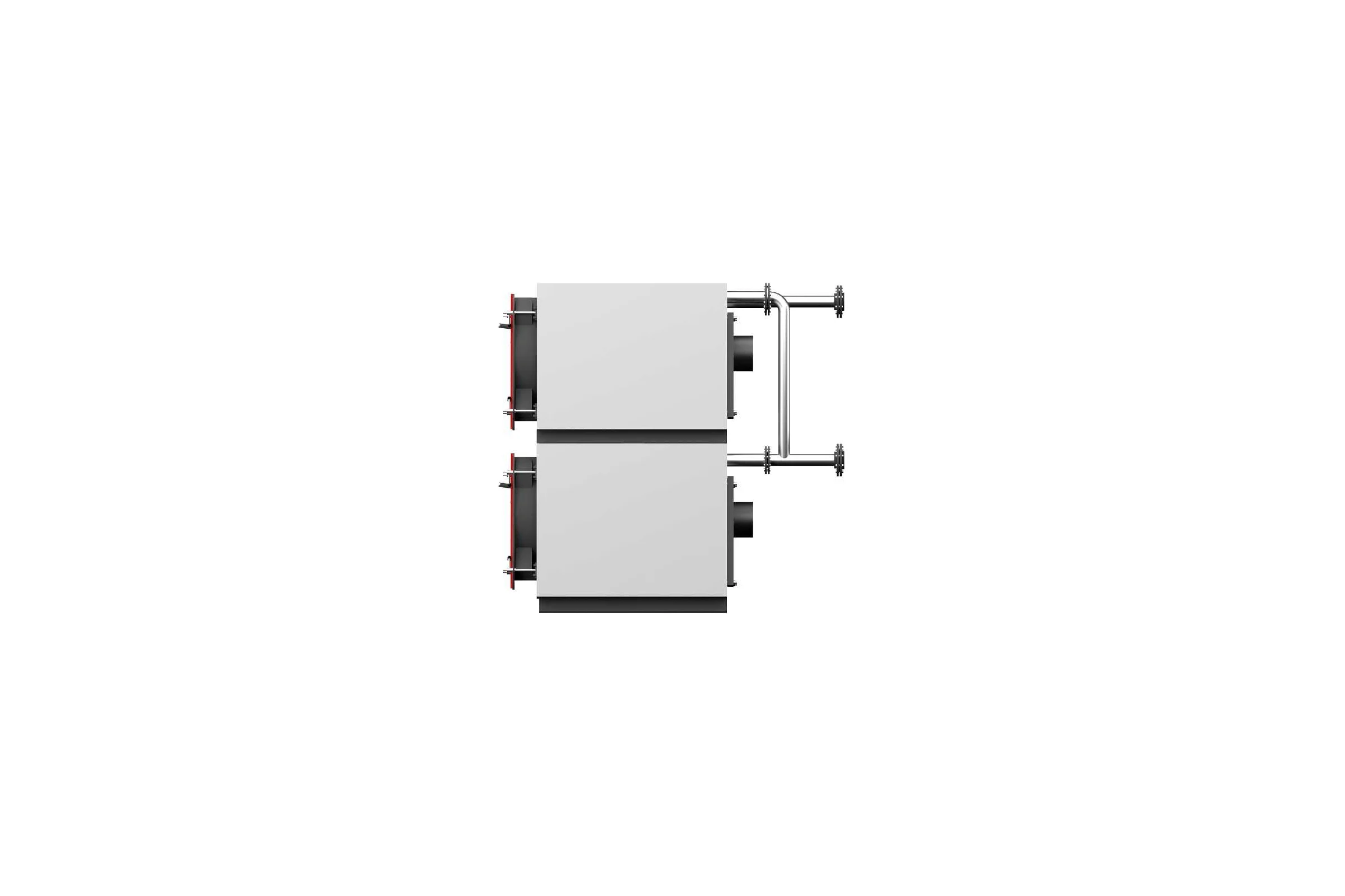 Сдвоенный вертикальный котел Teplofor Duplex VV2-D 1200 (1200 кВт, давление 6 бар) 8880081
