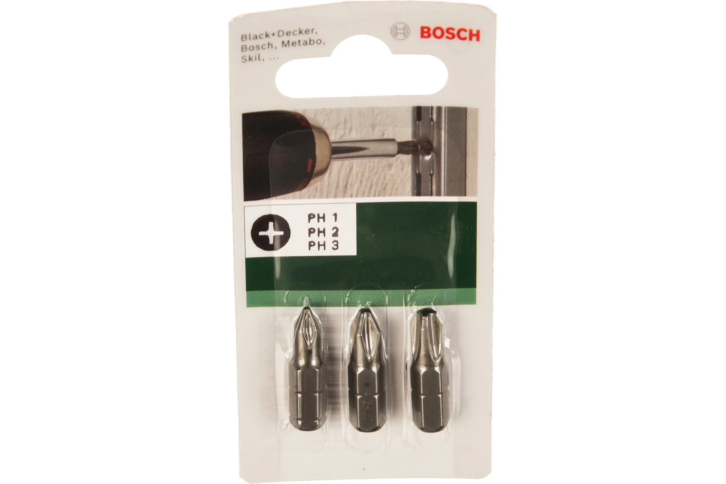 Биты (PH1/2/3; 25 мм; 3 шт.) Bosch 2609255964
