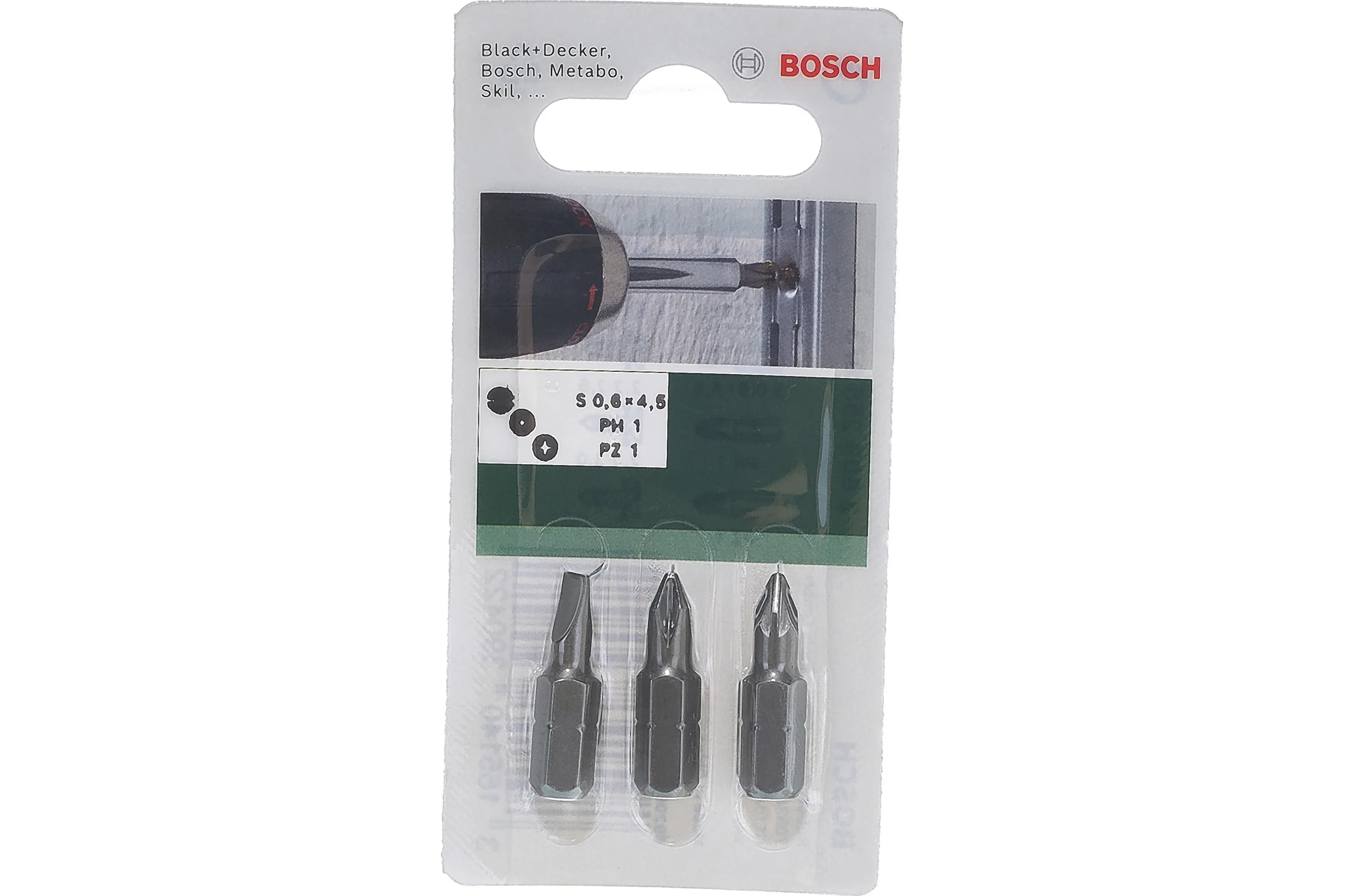 Биты (SL4.5/PH1/PZ1; 25 мм; 3 шт.) Bosch 2609255973