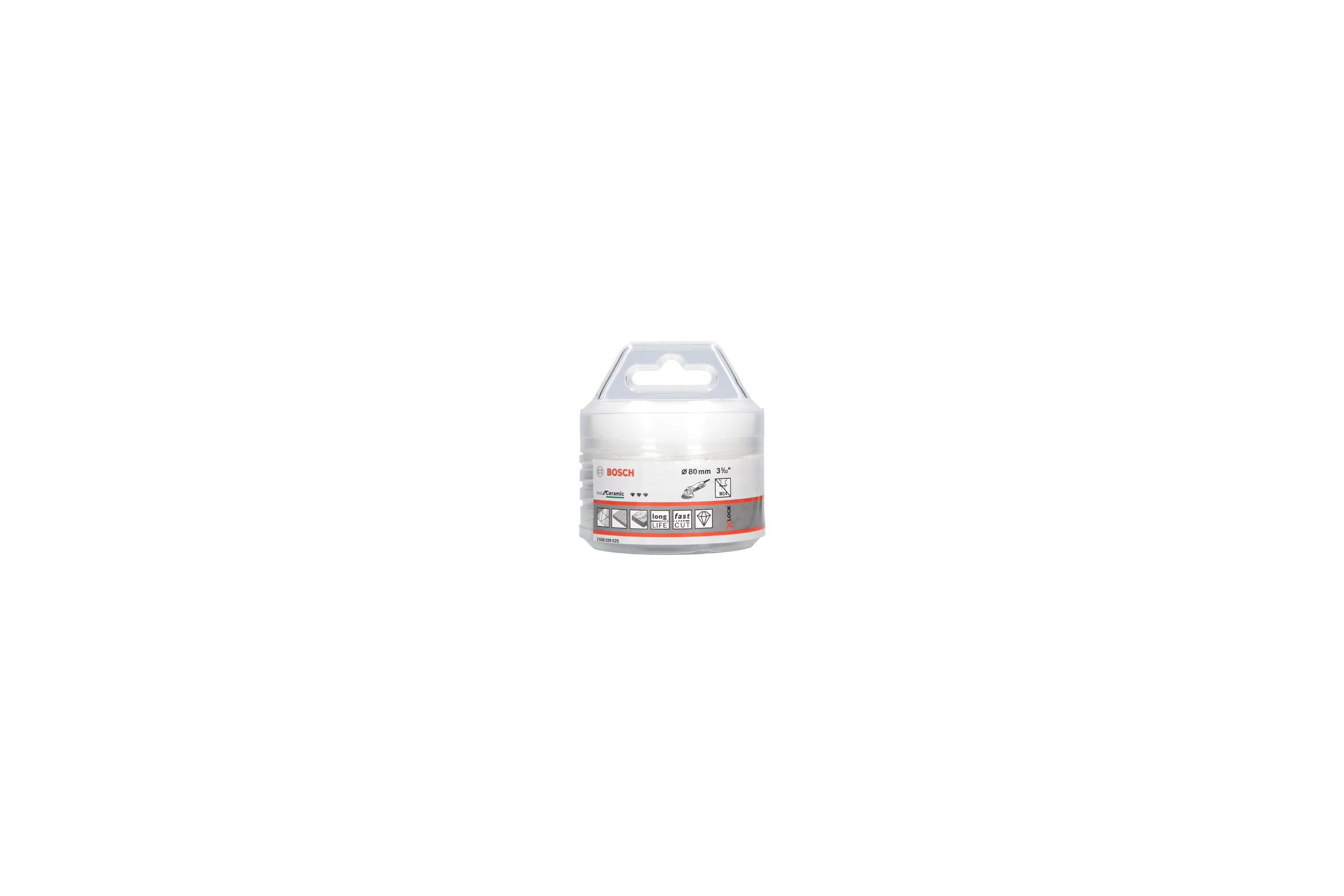 Алмазная коронка Dry Speed X-LOCK 80 мм Bosch 2608599025