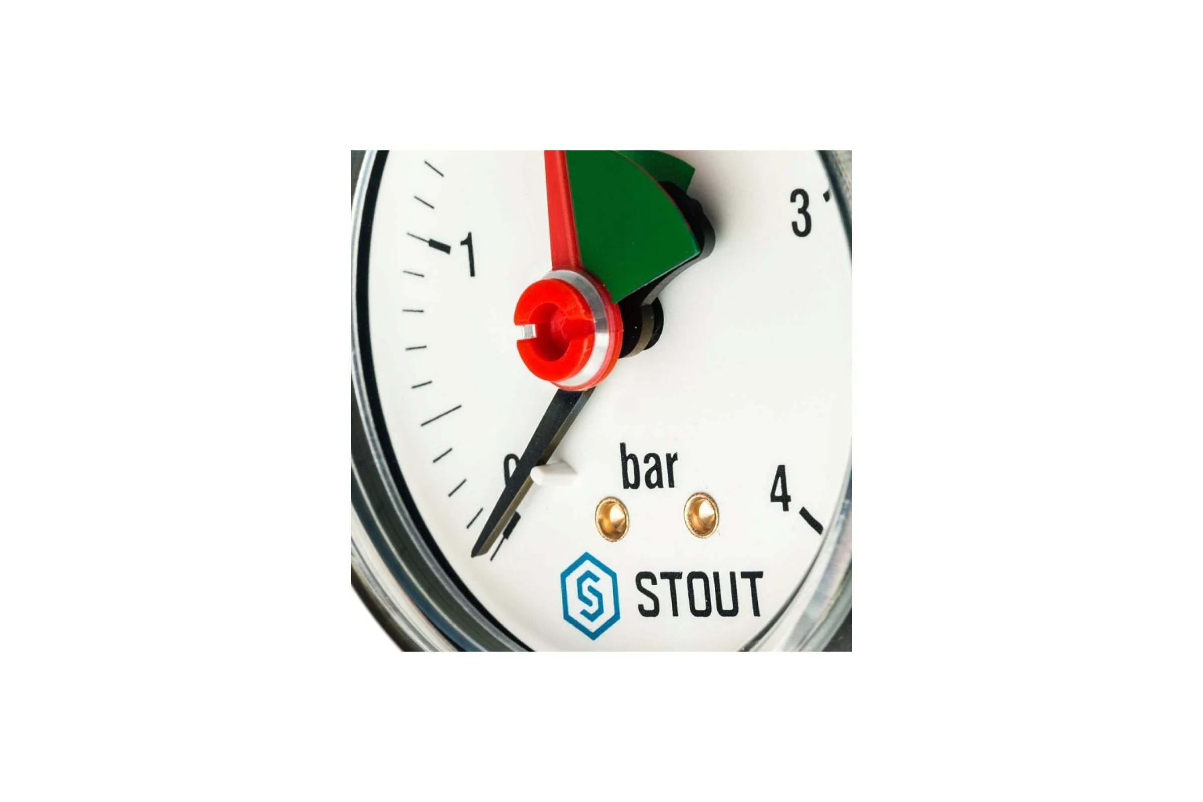 Манометр STOUT радиальный с указателем предела, корпус Dn 50 мм 1/4, 0...4 бар, кл.2.5 SIM-1008-500408 RG0094NU9EUEFG
