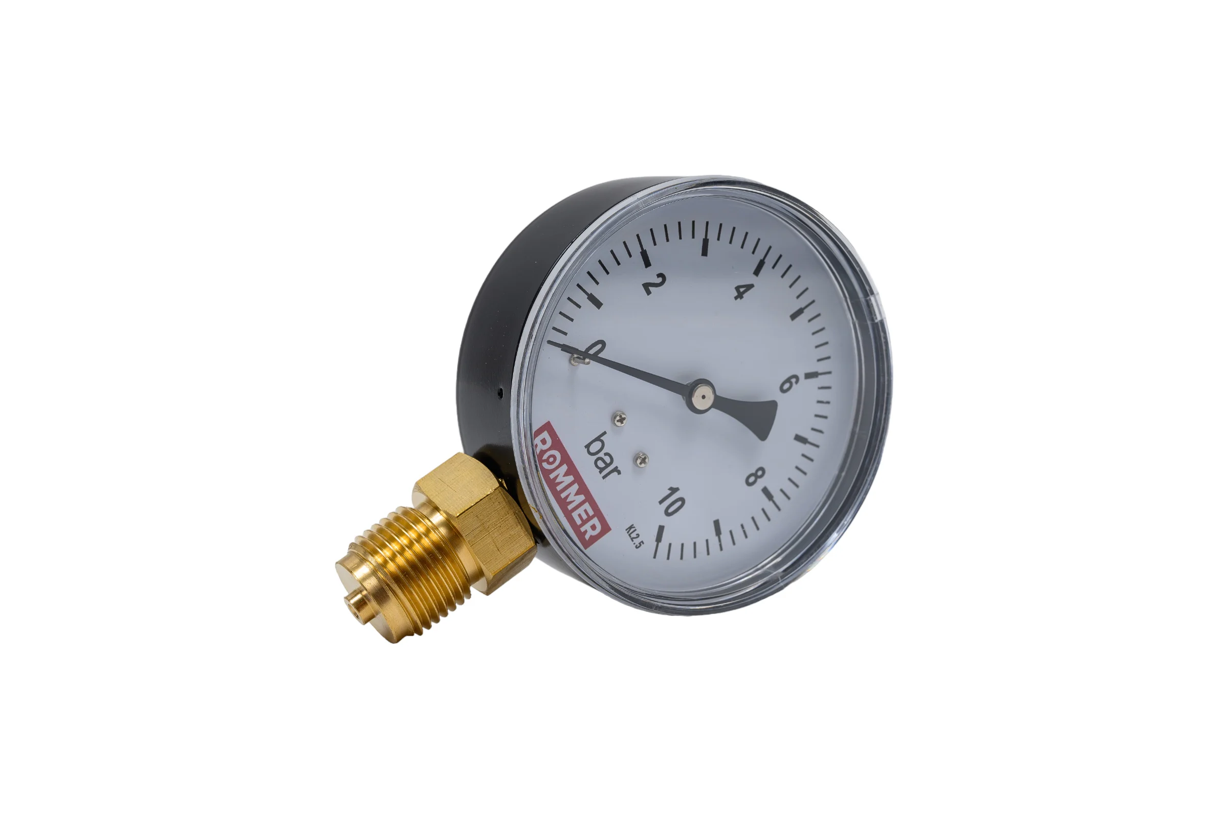 Манометр ROMMER радиальный корпус dn 80 мм 1/2", 0...10 бар, кл.2.5 rim-0010-801015 RG00929SFN4ONL