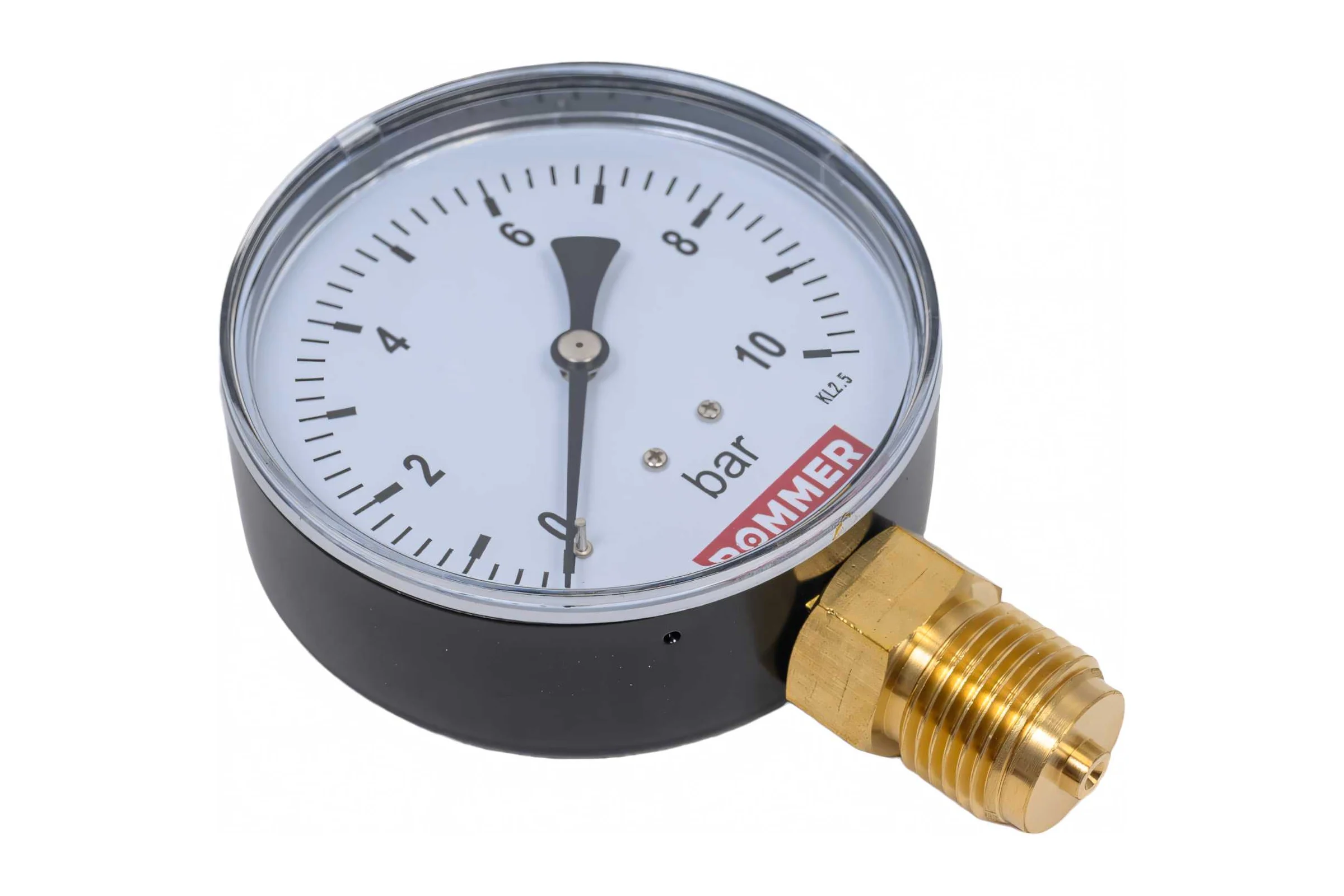 Манометр ROMMER радиальный корпус dn 80 мм 1/2", 0...10 бар, кл.2.5 rim-0010-801015 RG00929SFN4ONL