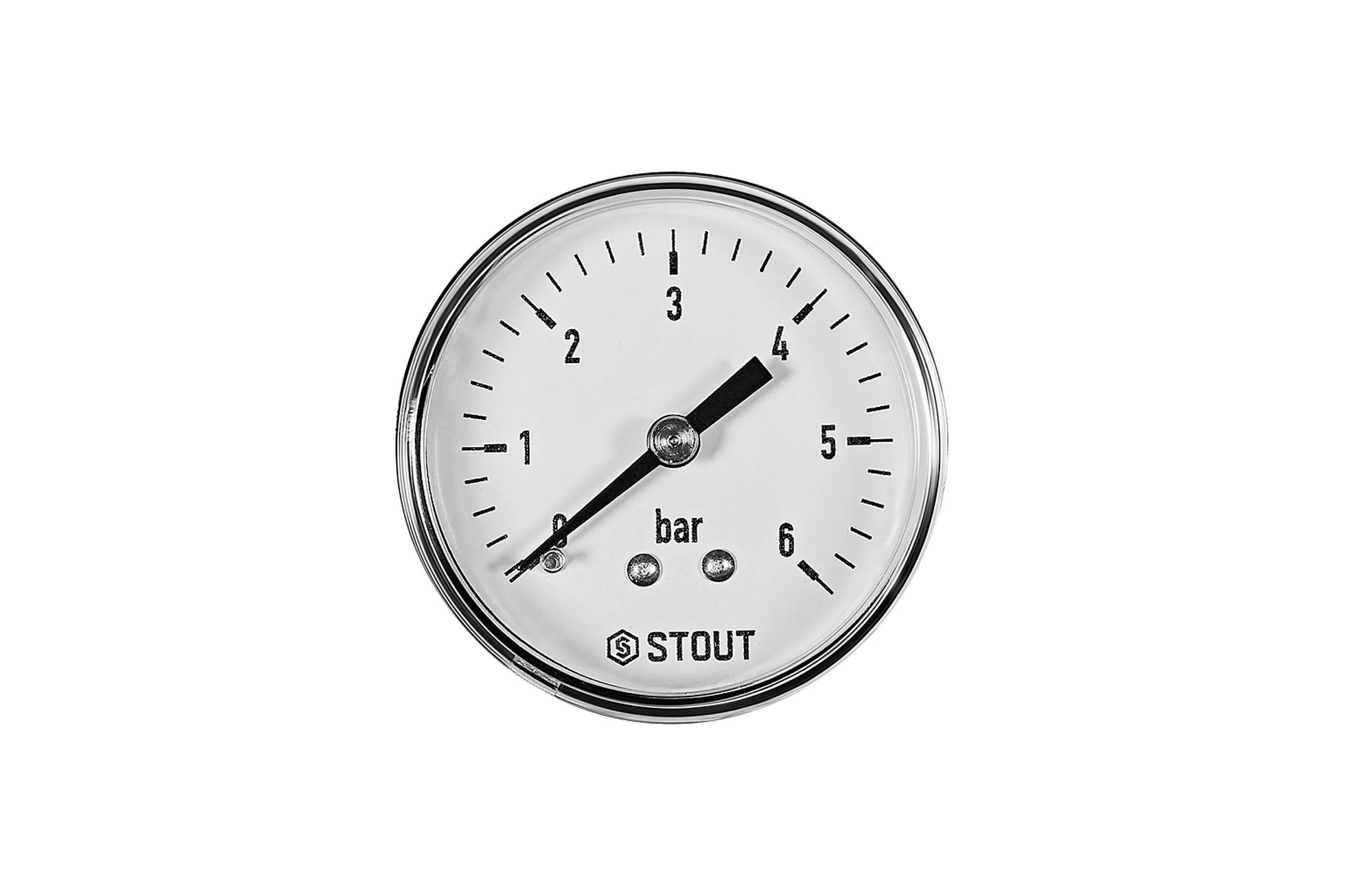 Манометр аксиальный STOUT, корпус Dn 50 мм 1/4, 0...6 бар, кл.2.5 SIM-1009-500608 RG0094NU9EUEFI