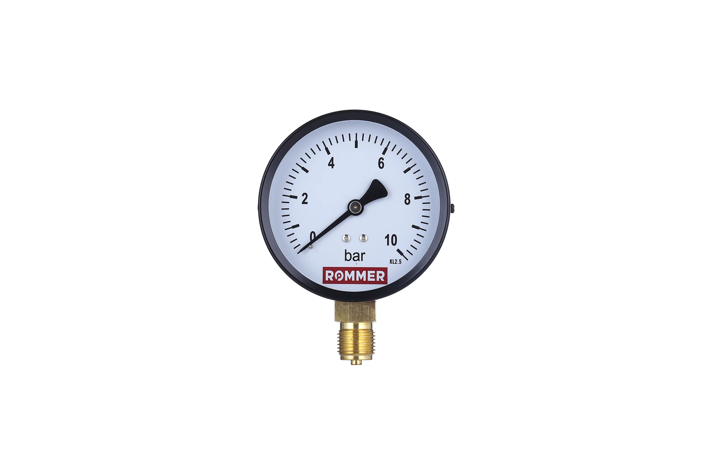 Манометр ROMMER радиальный корпус dn 100 мм 1/2", 0...10 бар, кл.2.5 rim-0010-101015 RG00929SFN50FM