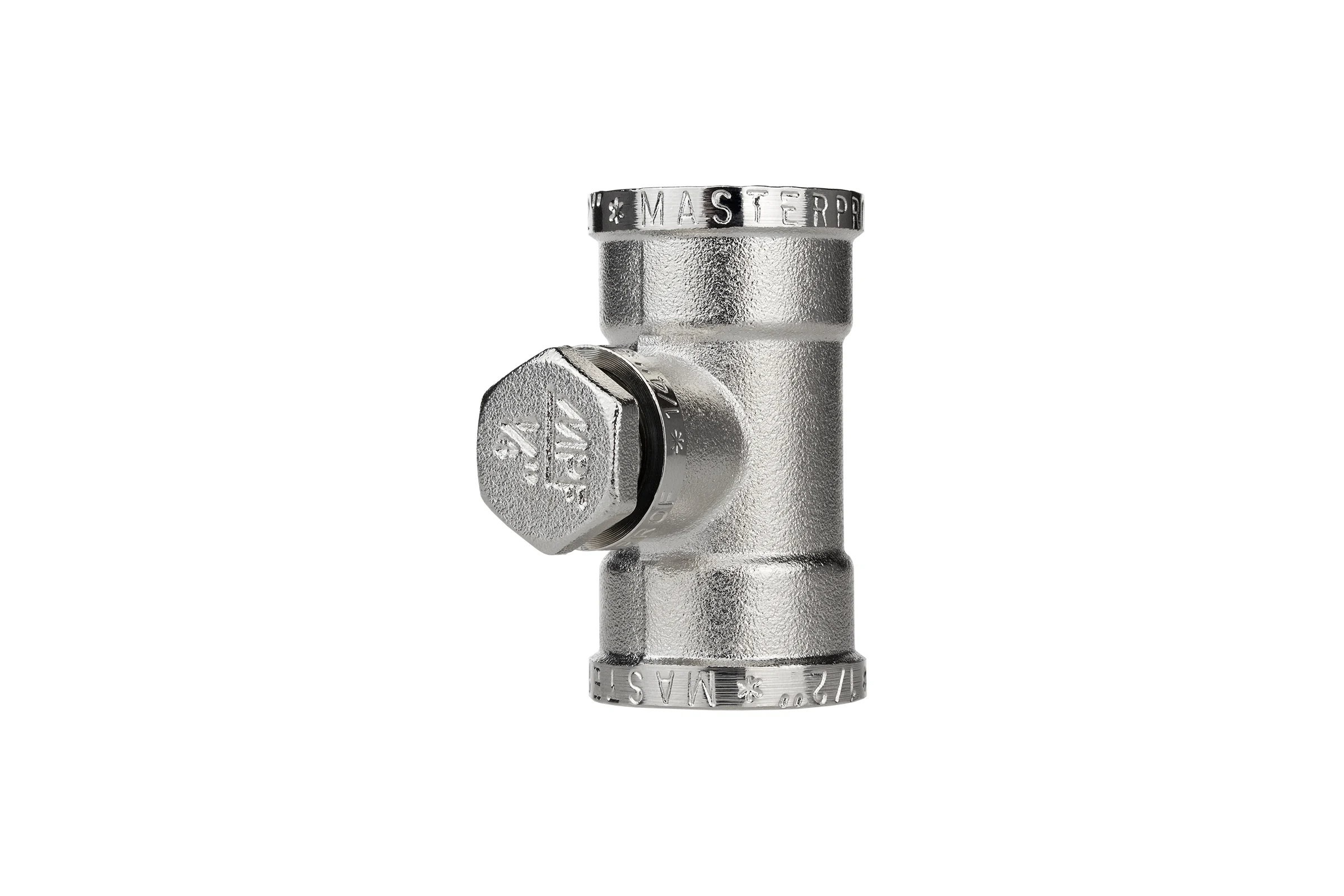Тройник сантехнический для манометра MPF 1/2" х 1/4" х 1/2" резьбовой внутренняя резьба ИС.072797