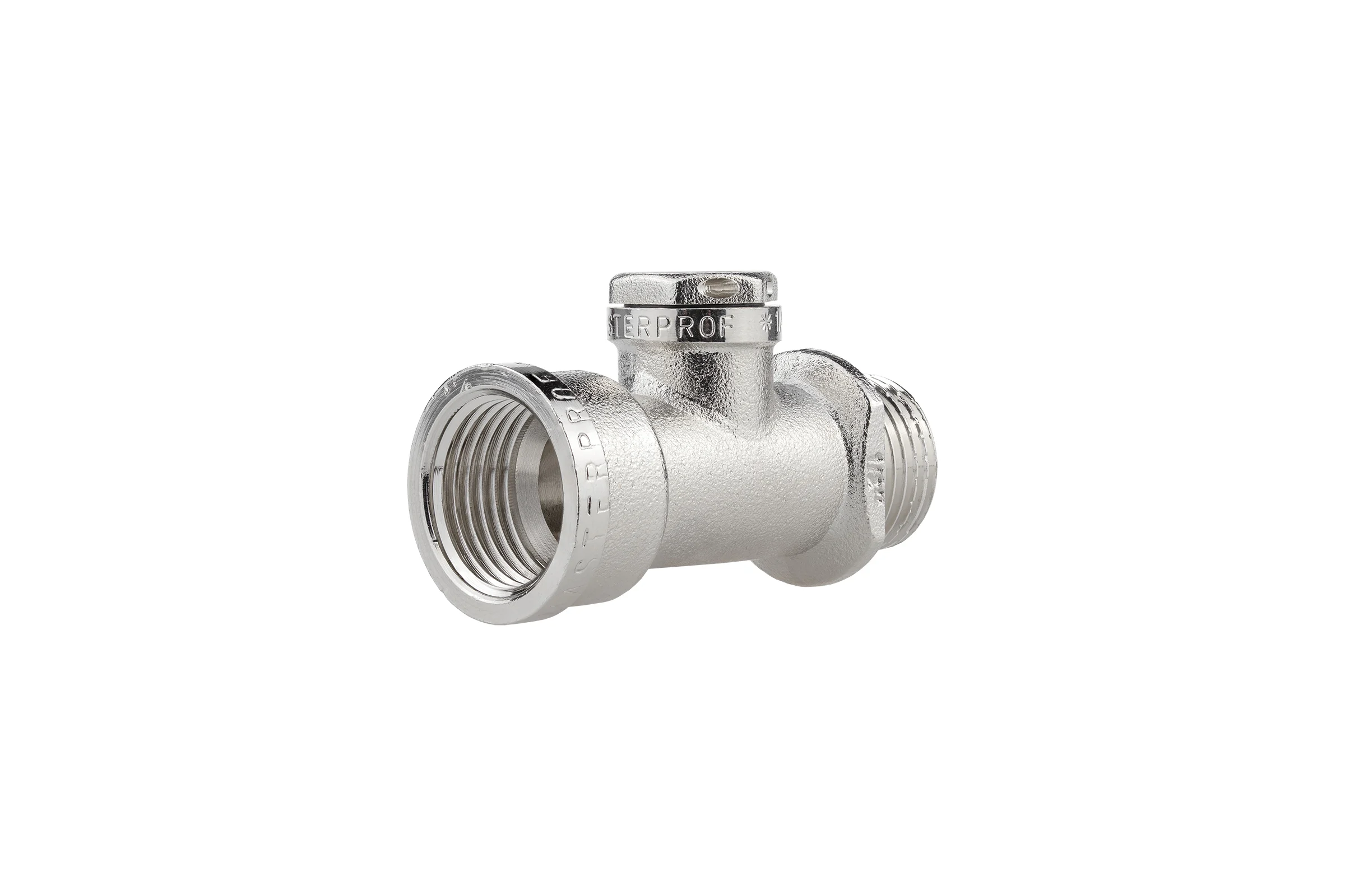 Тройник сантехнический под манометр MPF 1/2" х 1/4" х 1/2" резьбовой внутренняя-внутренняя-наружная резьба ИС.071608