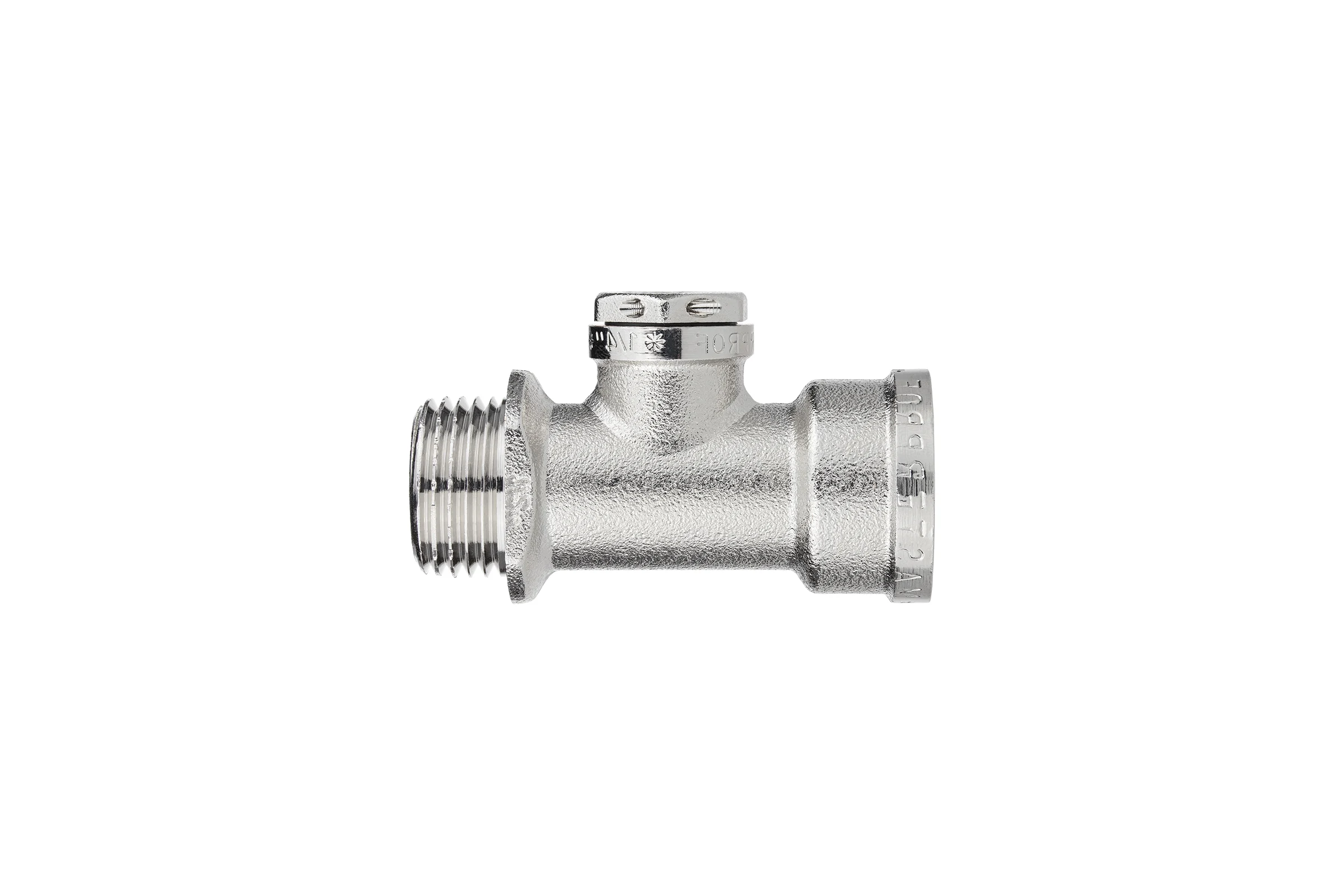Тройник сантехнический под манометр MPF 1/2" х 1/4" х 1/2" резьбовой внутренняя-внутренняя-наружная резьба ИС.071608