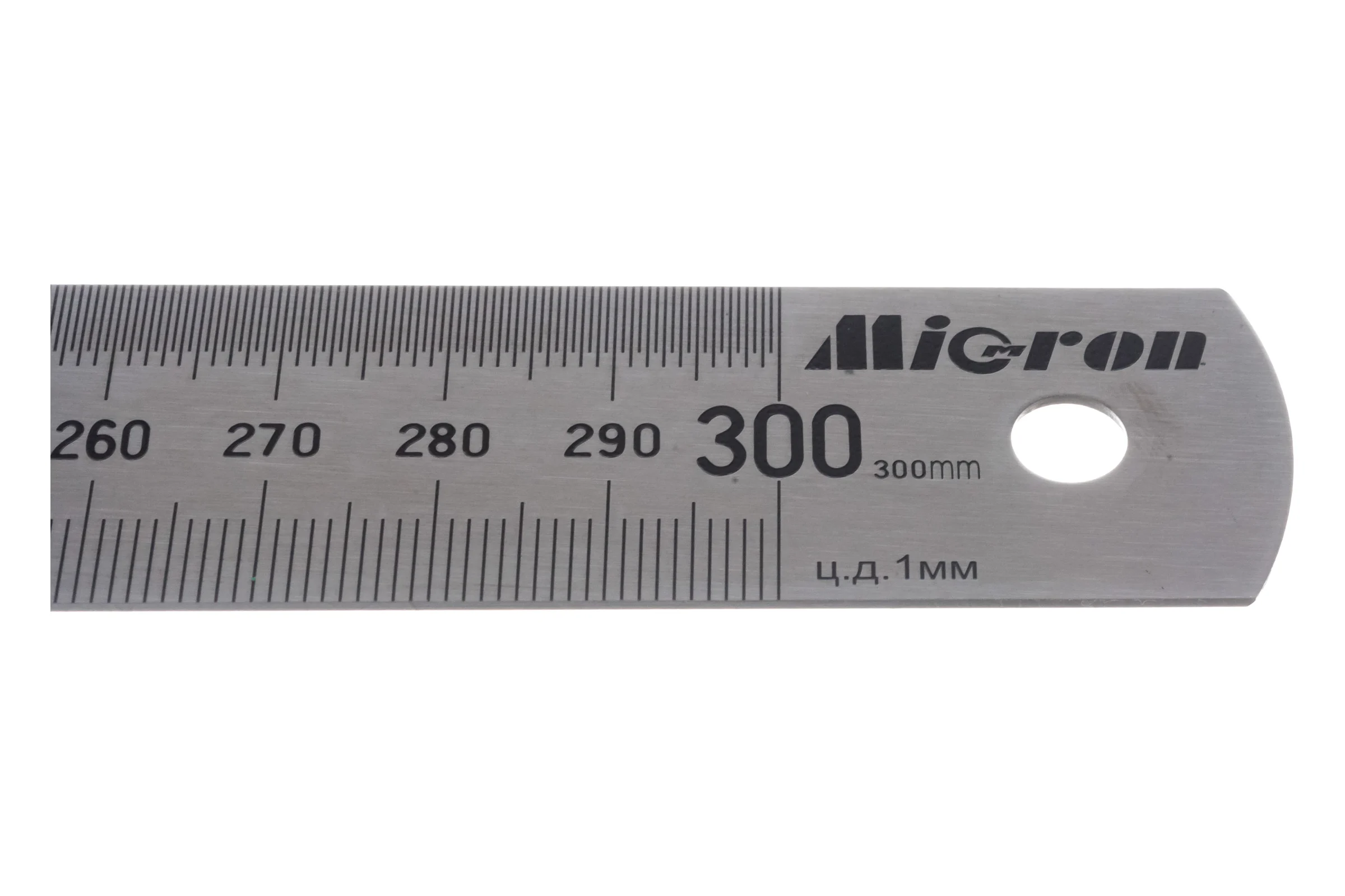 Измерительная металлическая линейка 300х25.4 Micron МИК 34311