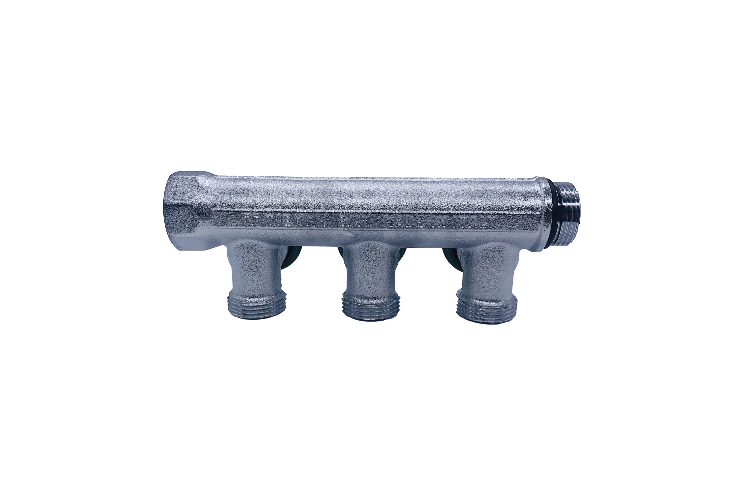 Коллектор Tiemme 3 отвода, регулируемый 3/4"х3/4(18) евроконус Maxima Corner (никель) 1850008 / 1871K