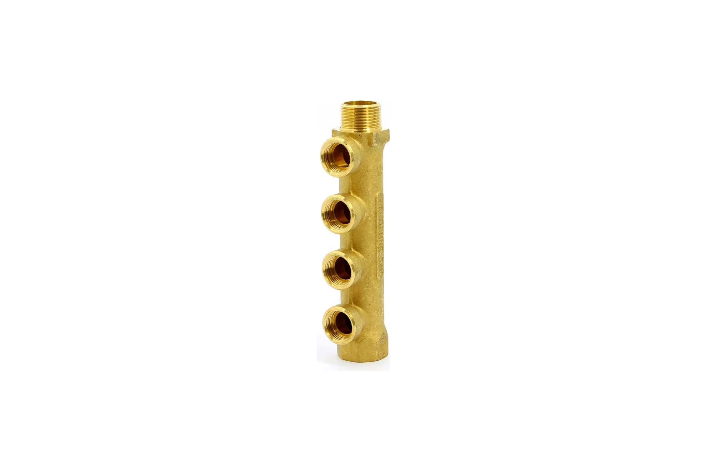 Коллектор Tiemme 4 отвода, 3/4"х1/2"В (латунь) 1910038 / 1934G050404