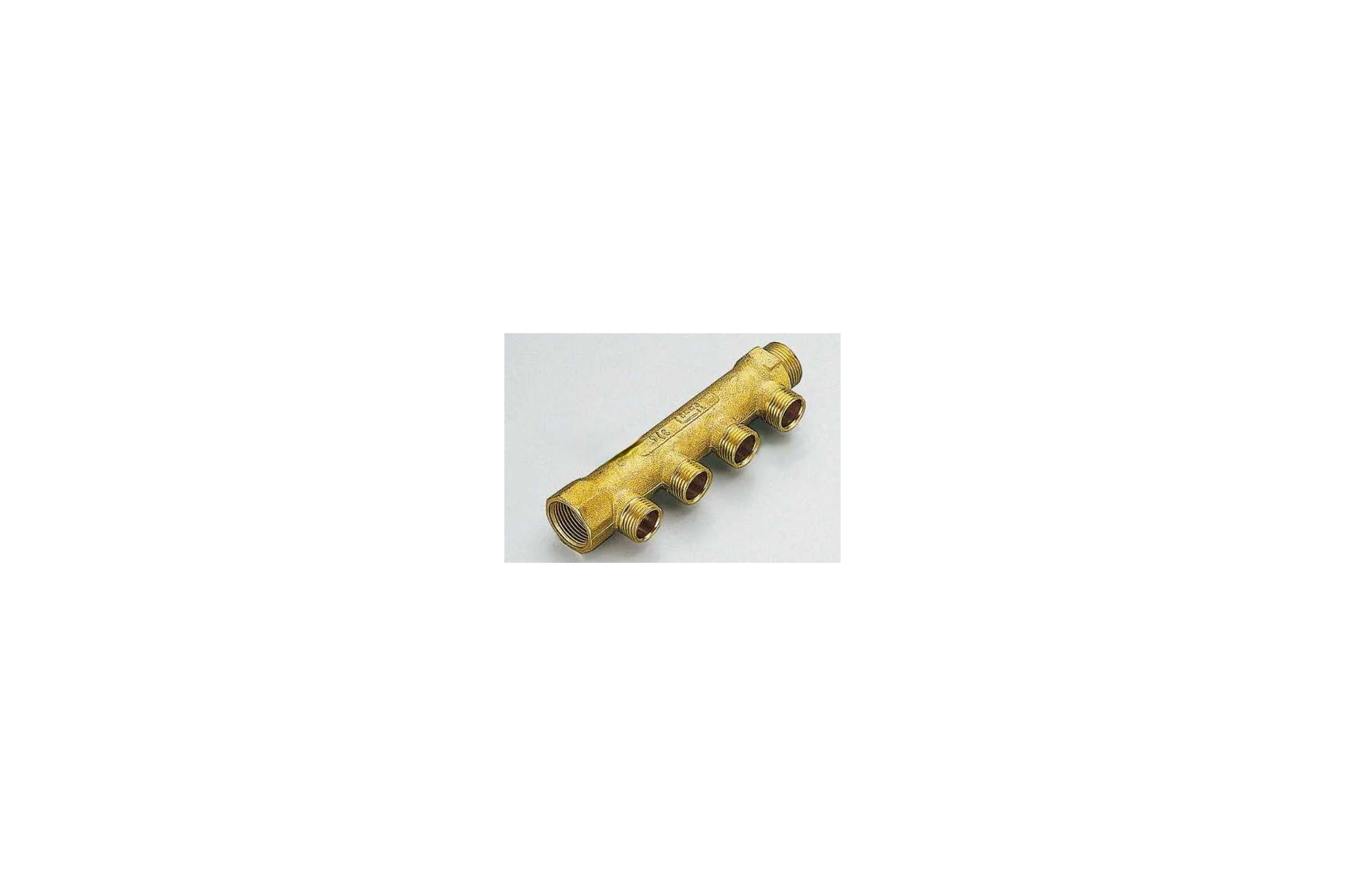 Коллектор Tiemme 4 отвода, 3/4"х1/2(15) (латунь) 1160001 / 1130G150404CZ