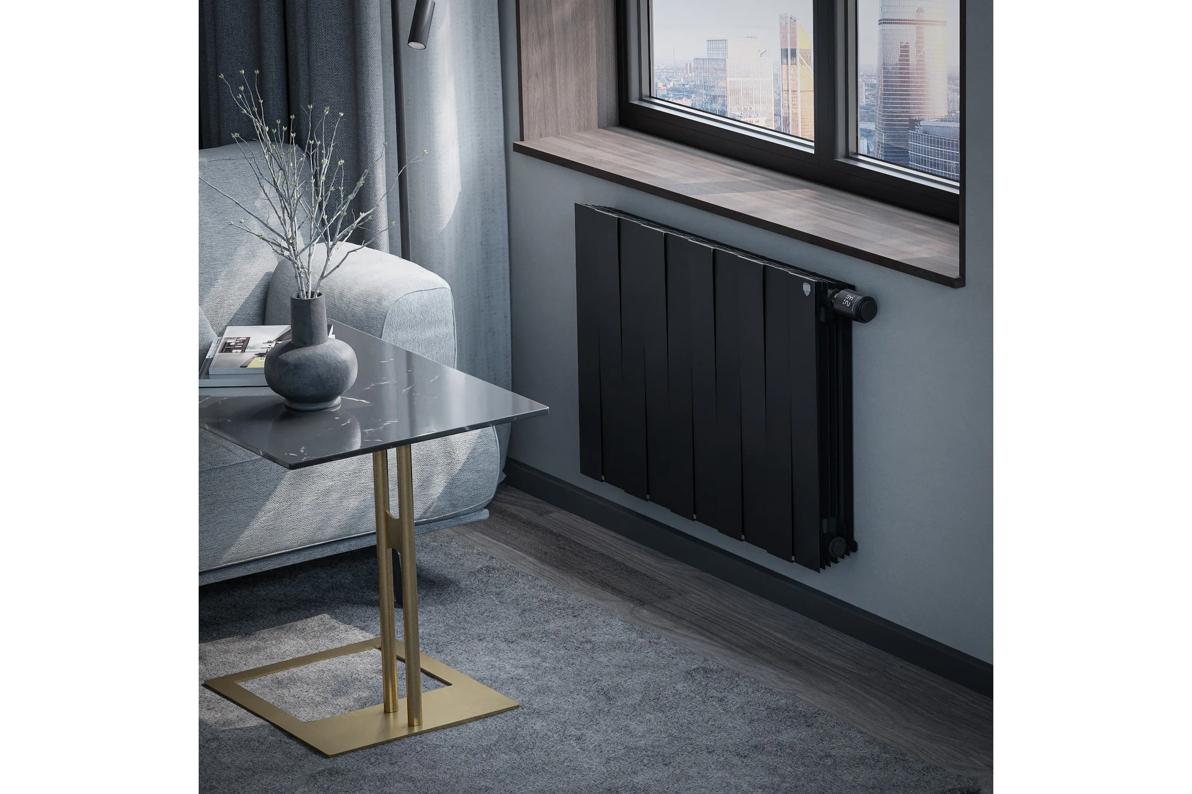 Радиатор ROYAL THERMO PianoForte 500 Noir Sable VDR80 - 10 секций НС-1506365