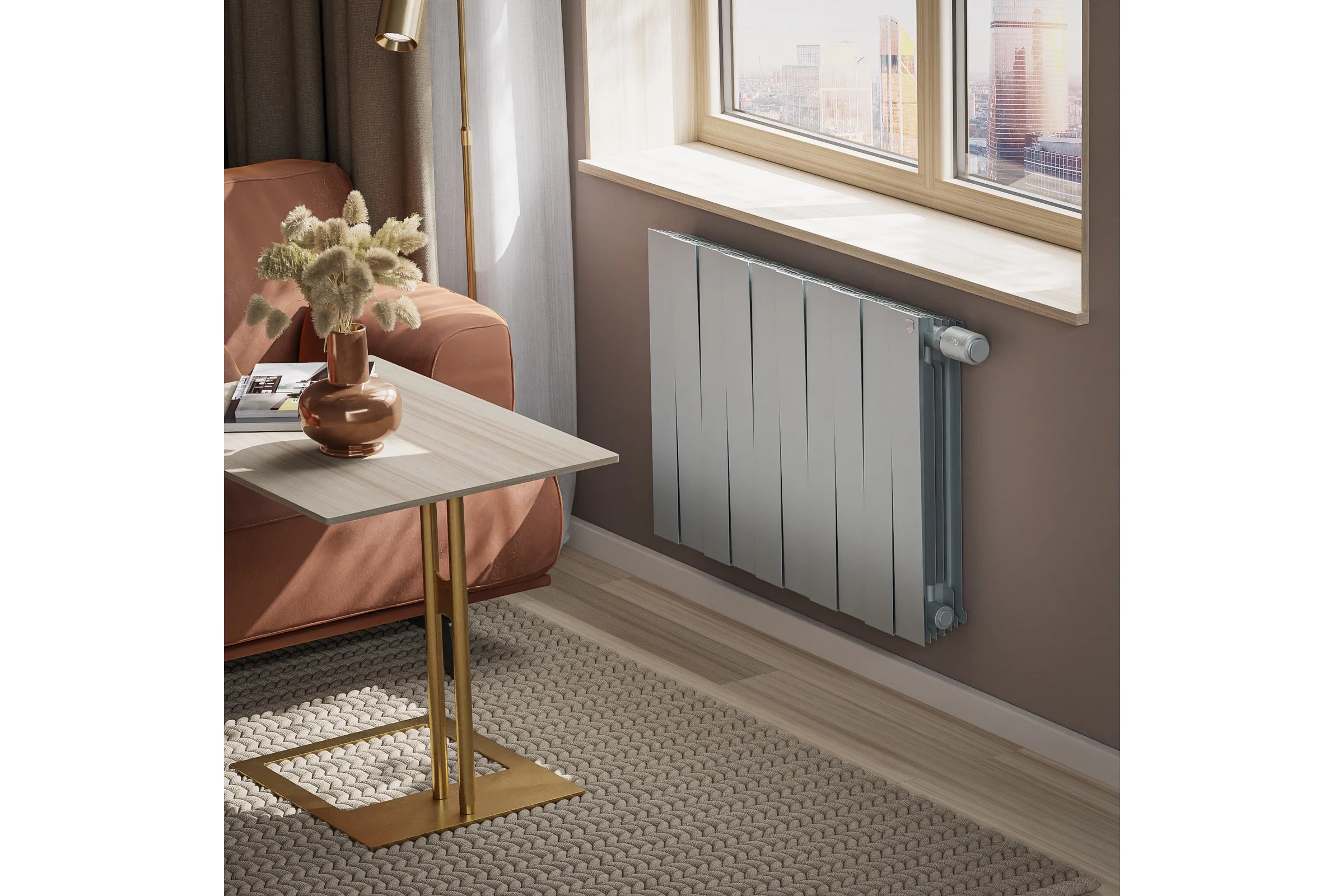 Радиатор ROYAL THERMO PianoForte 500 Silver Satin VDR80 - 10 секций НС-1506370