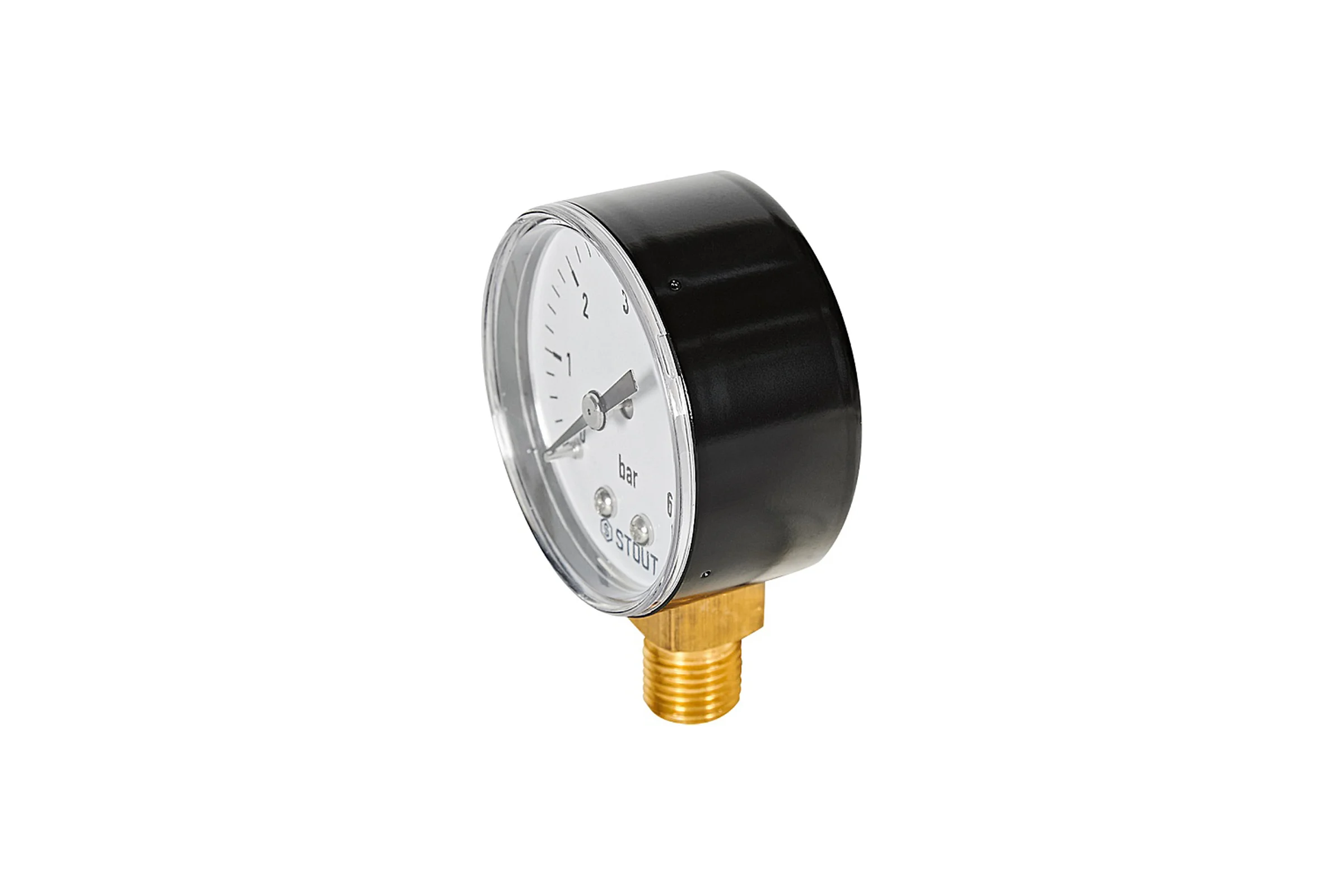 Манометр радиальный STOUT. Корпус Dn 50 мм 1/4 , 0...6 бар, кл.2.5 SIM-1010-500608 RG0094NU9EUEFN